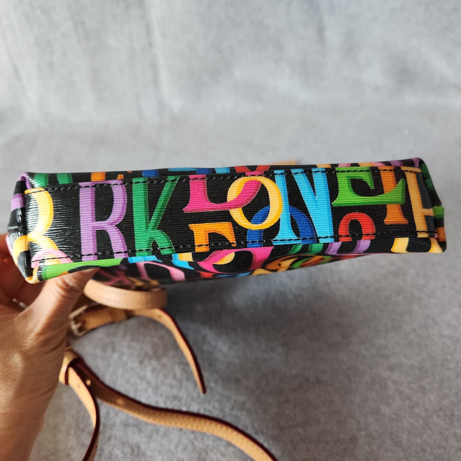 Dooney & Bourke Multicolor Grafica Retro Crossbody Bag Leather Polyvinyl-Coated - Thumbnail 8