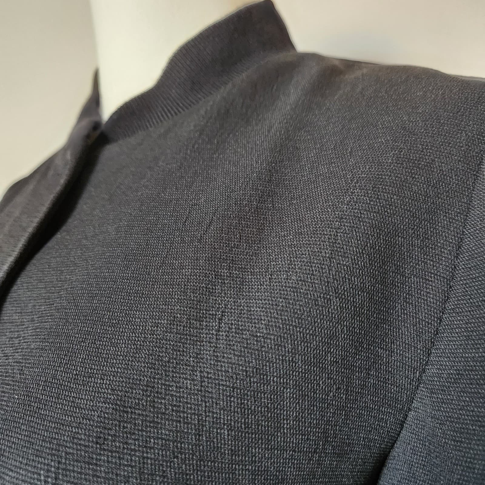 Wilfred ARITZIA Poussin Bomber Varsity Jacket Snap Pocket Black Women's S - Thumbnail 6