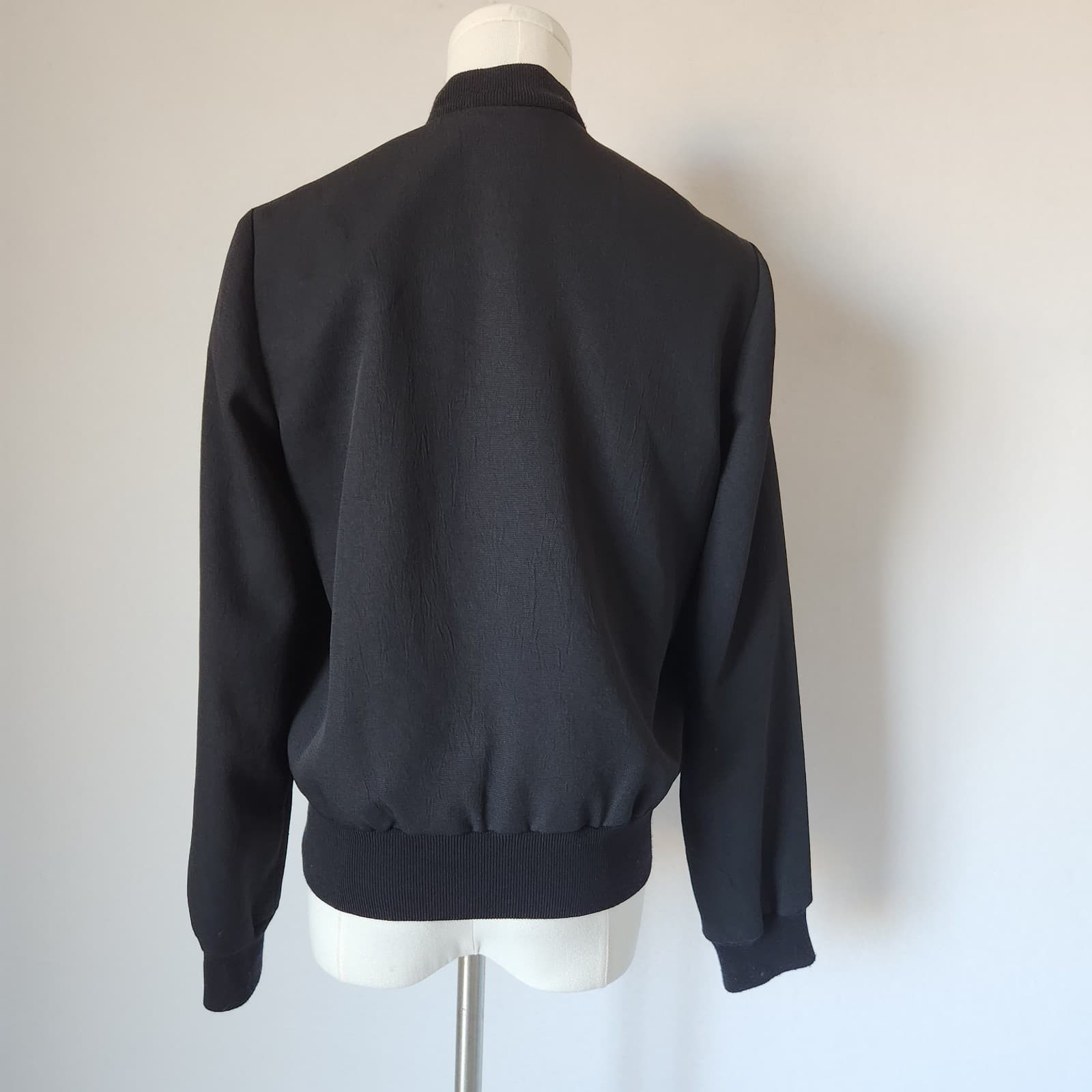Wilfred ARITZIA Poussin Bomber Varsity Jacket Snap Pocket Black Women's S - Thumbnail 7