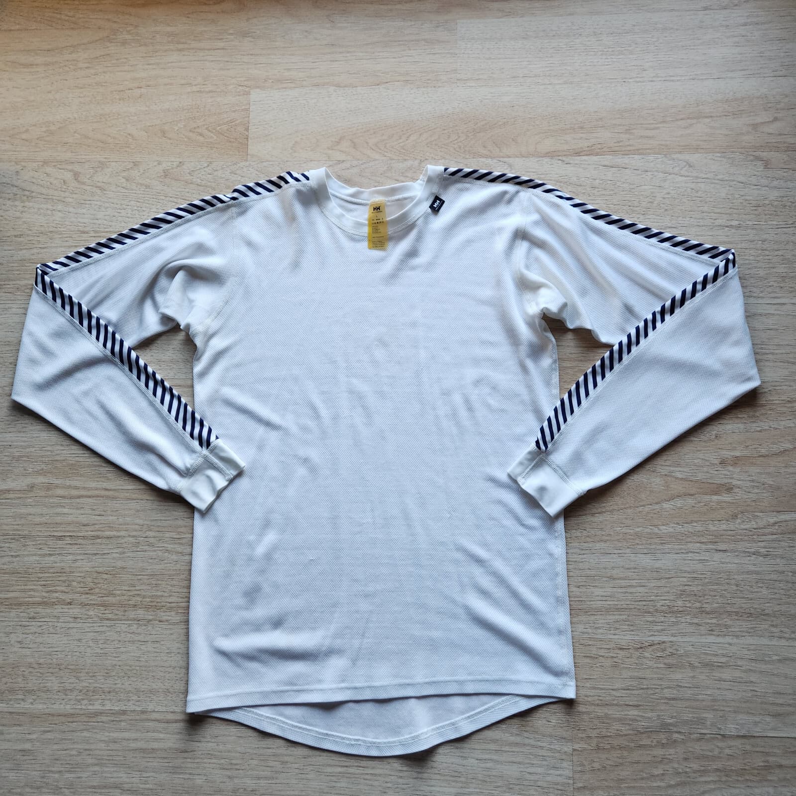 Helly Hansen LIFA Crew Long-Sleeve T-Shirt Baselayer White Blue Striped Womens L - Thumbnail 8
