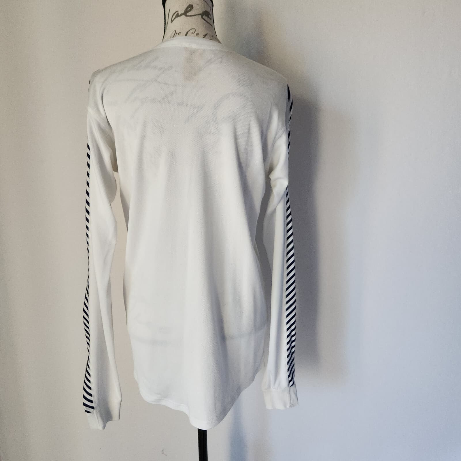 Helly Hansen LIFA Crew Long-Sleeve T-Shirt Baselayer White Blue Striped Womens L - Thumbnail 6