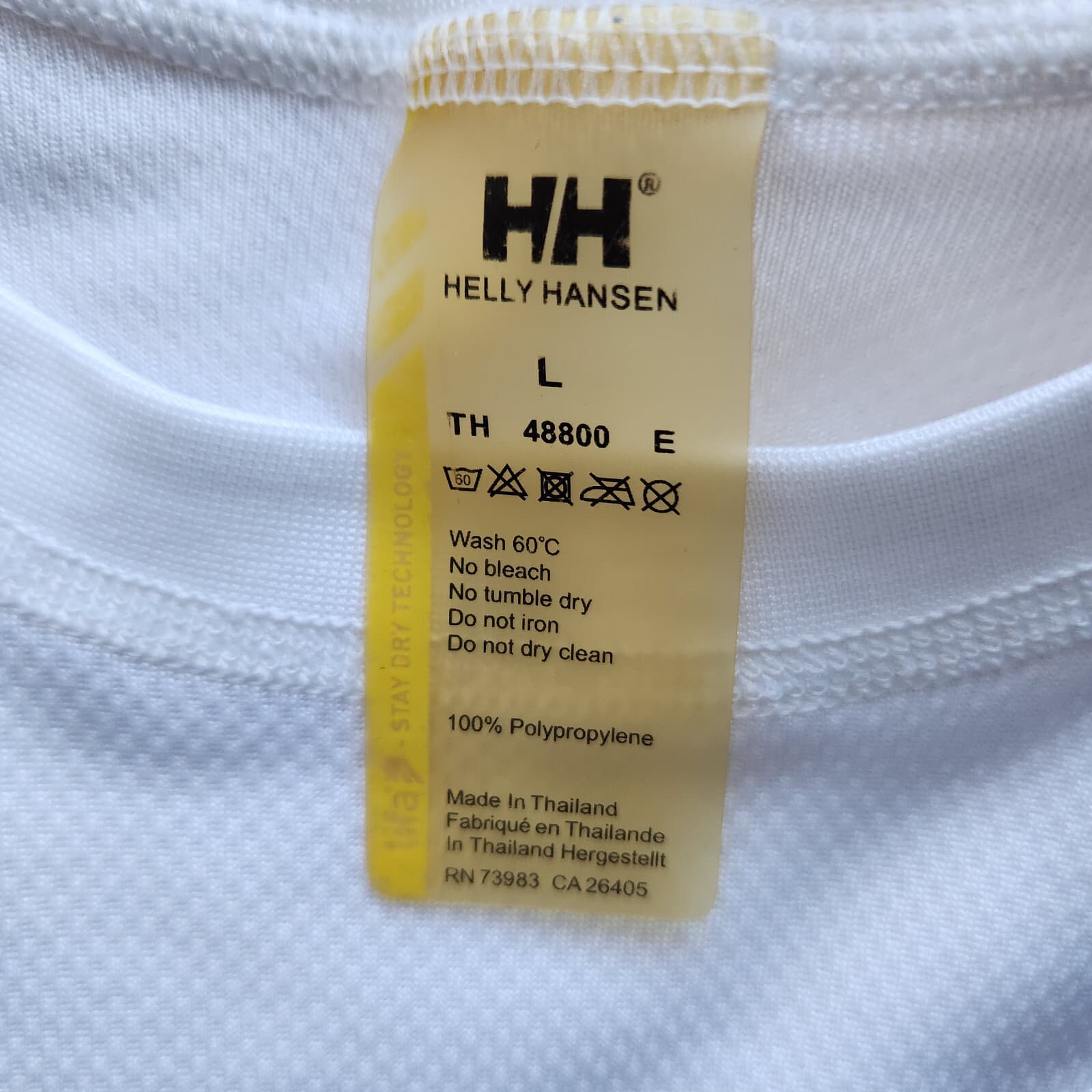 Helly Hansen LIFA Crew Long-Sleeve T-Shirt Baselayer White Blue Striped Womens L - Thumbnail 9