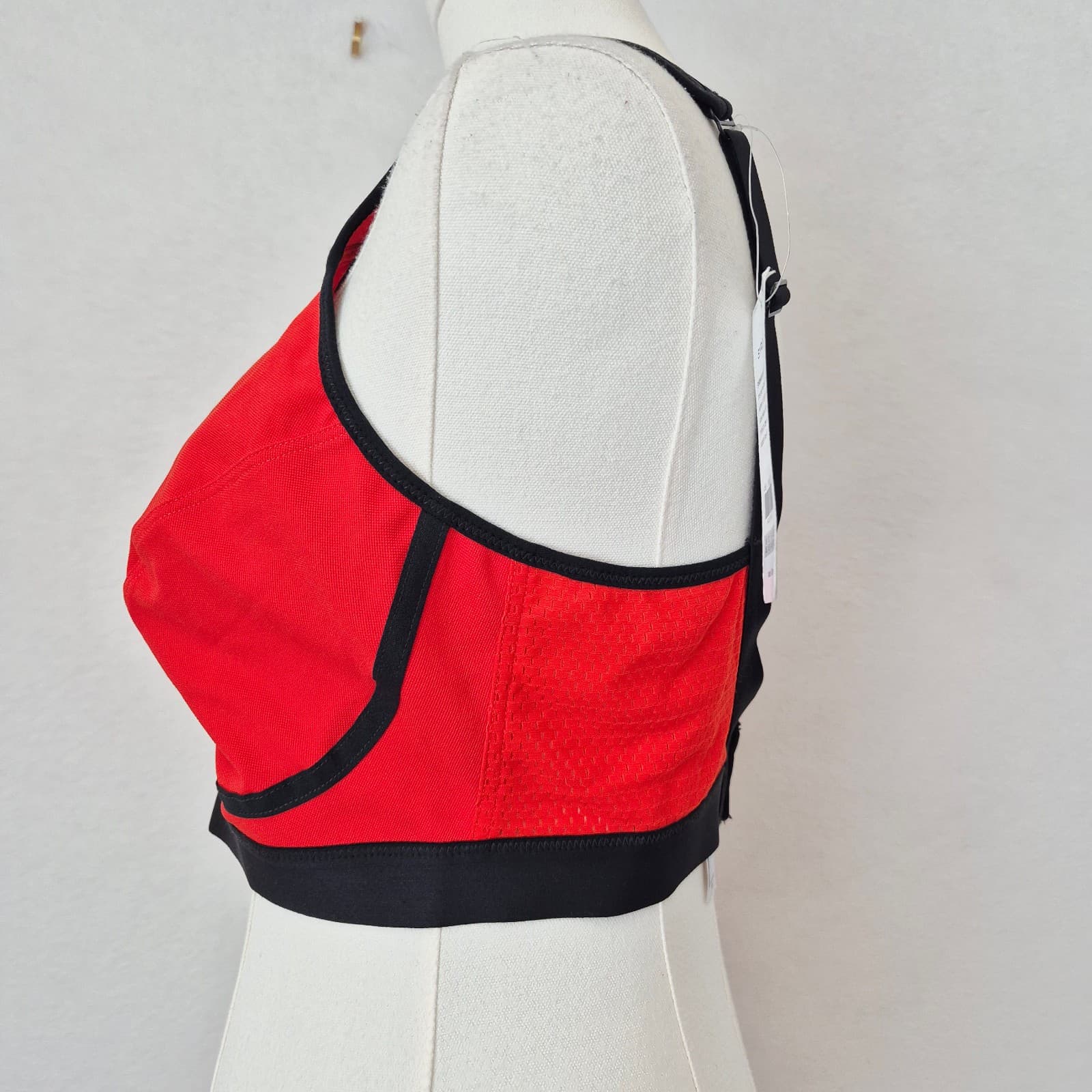 NWT SYROKAN Ultimate Run Sport Bra Wirefree Adjustable Living Coral Women's 38E - Thumbnail 7