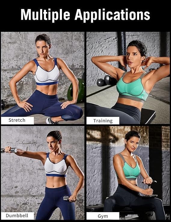 NWT SYROKAN Ultimate Run Sport Bra Wirefree Adjustable Living Coral Women's 38E - Thumbnail 6