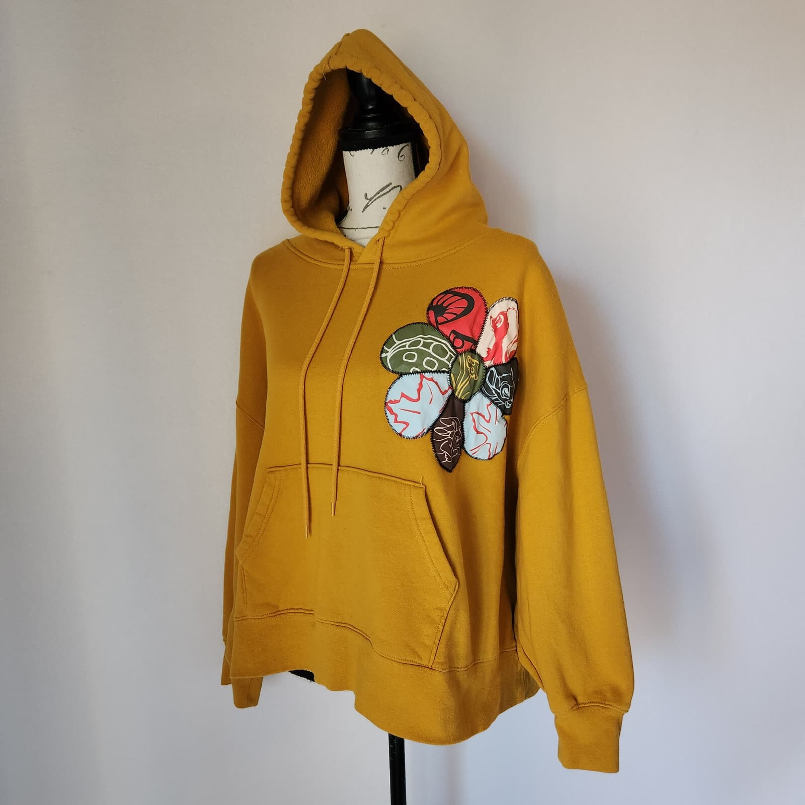 EUC Disney Parks Bambi Hoodie Pullover Sweatshirt Pocket Cotton Yellow Women 3X - Thumbnail 3