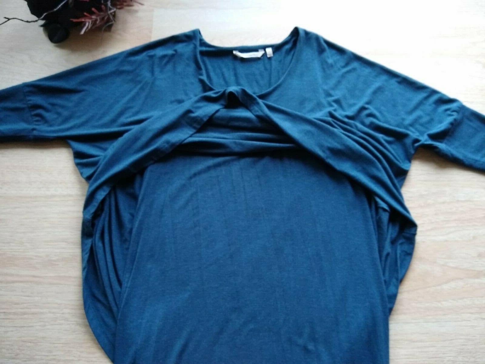 Soft Surroundings Perfect Layer Knit Sheath Dress 3/4 Sleeves Blue Sz.S - Thumbnail 9