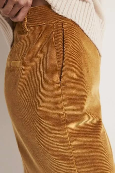 Boden Corduroy High Waist Short Zip Pocket Stretch Cotton Blend Brown Women's 8 - Thumbnail 6