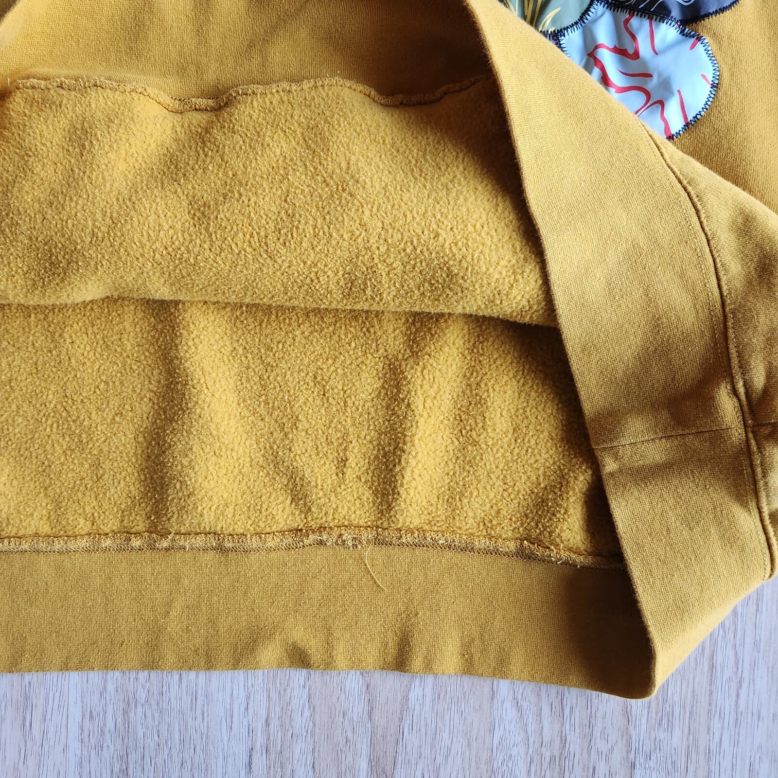 EUC Disney Parks Bambi Hoodie Pullover Sweatshirt Pocket Cotton Yellow Women 3X - Thumbnail 7