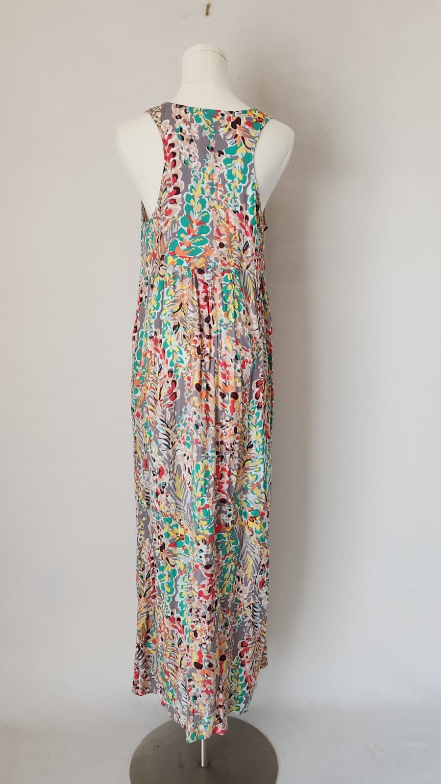 NWT Lime N Chili OTT Floral Sleeveless Maxi Dress Pocket Rayon Multicolor Sz.S - Thumbnail 6