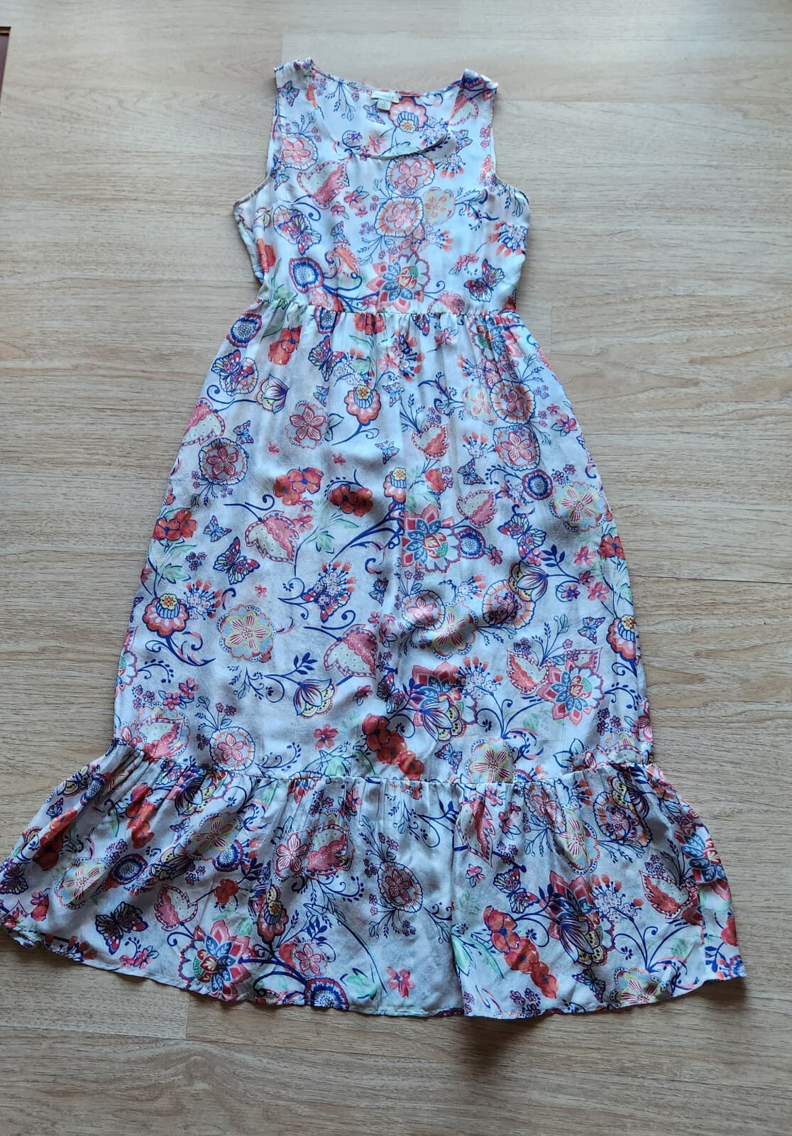 Sundance 100% Silk Floral Light as Air Dress Sleeveless Pocket Multicolor Sz.S - Thumbnail 6