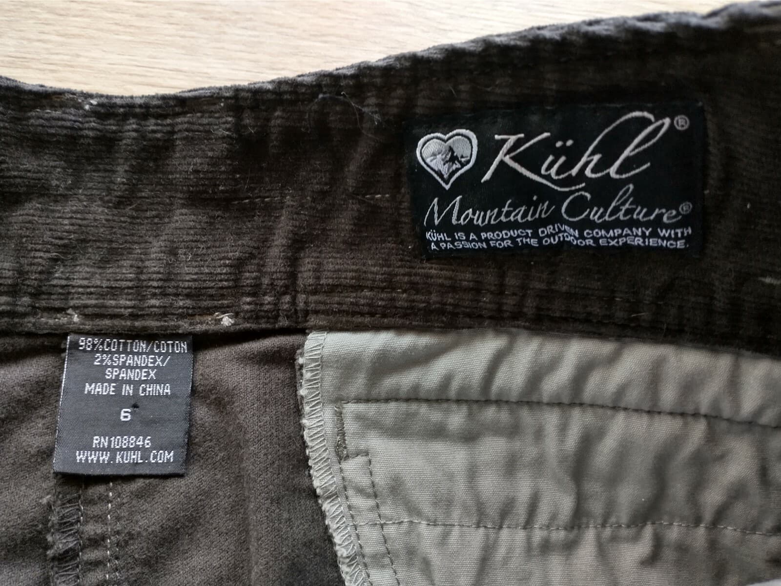 KUHL Women Cotton Blend Corduroy Mini Skirt Zip Pocket Brown Sz.6 - Thumbnail 5