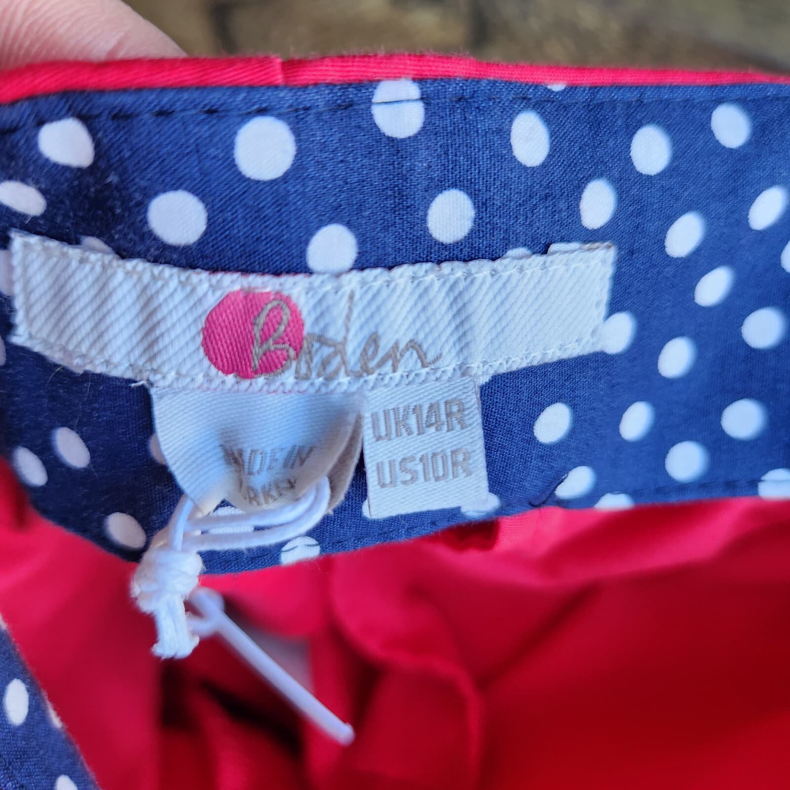 NWT Boden Glorious British Style Slim Ankle Pants Cuffed Zip Pocket Red Sz.10 - Thumbnail 9