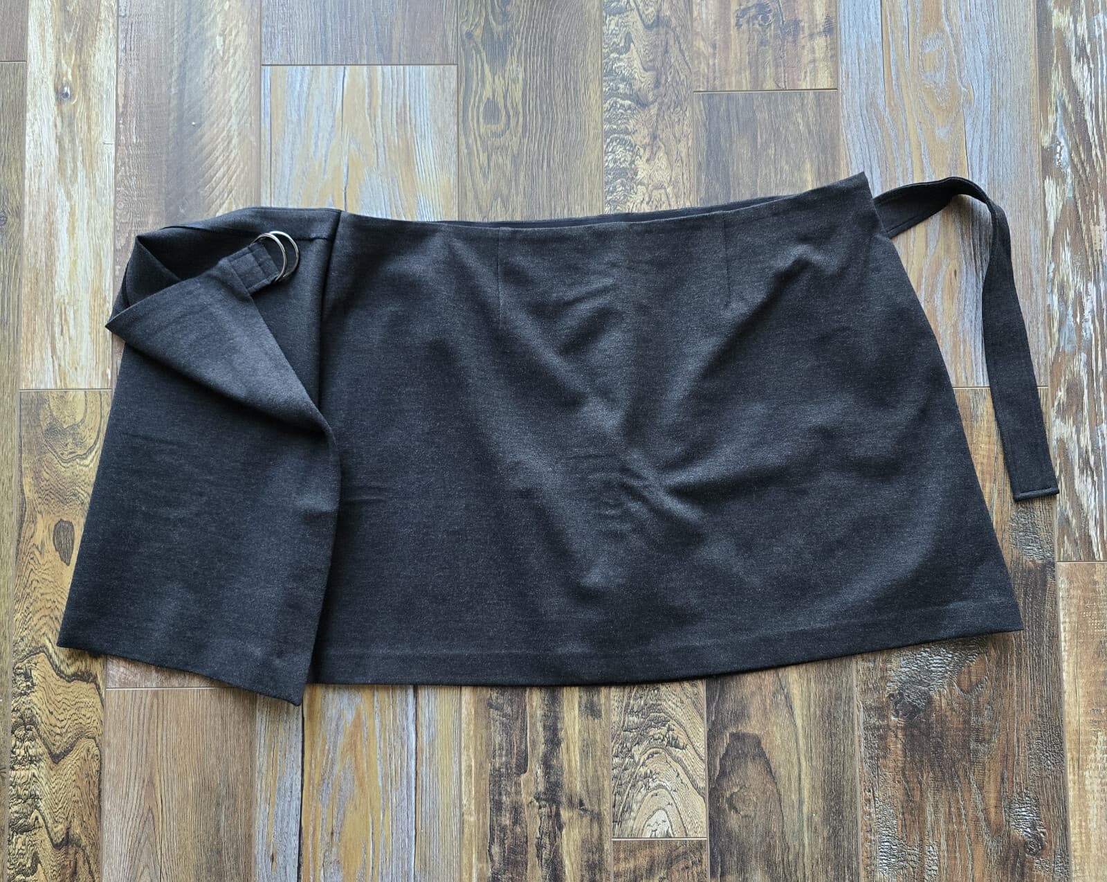 NEW SPANX Smooth Ponte Wrap Mini Skirt Skort Elastic Waist Stretch Black 3X/3T - Thumbnail 3