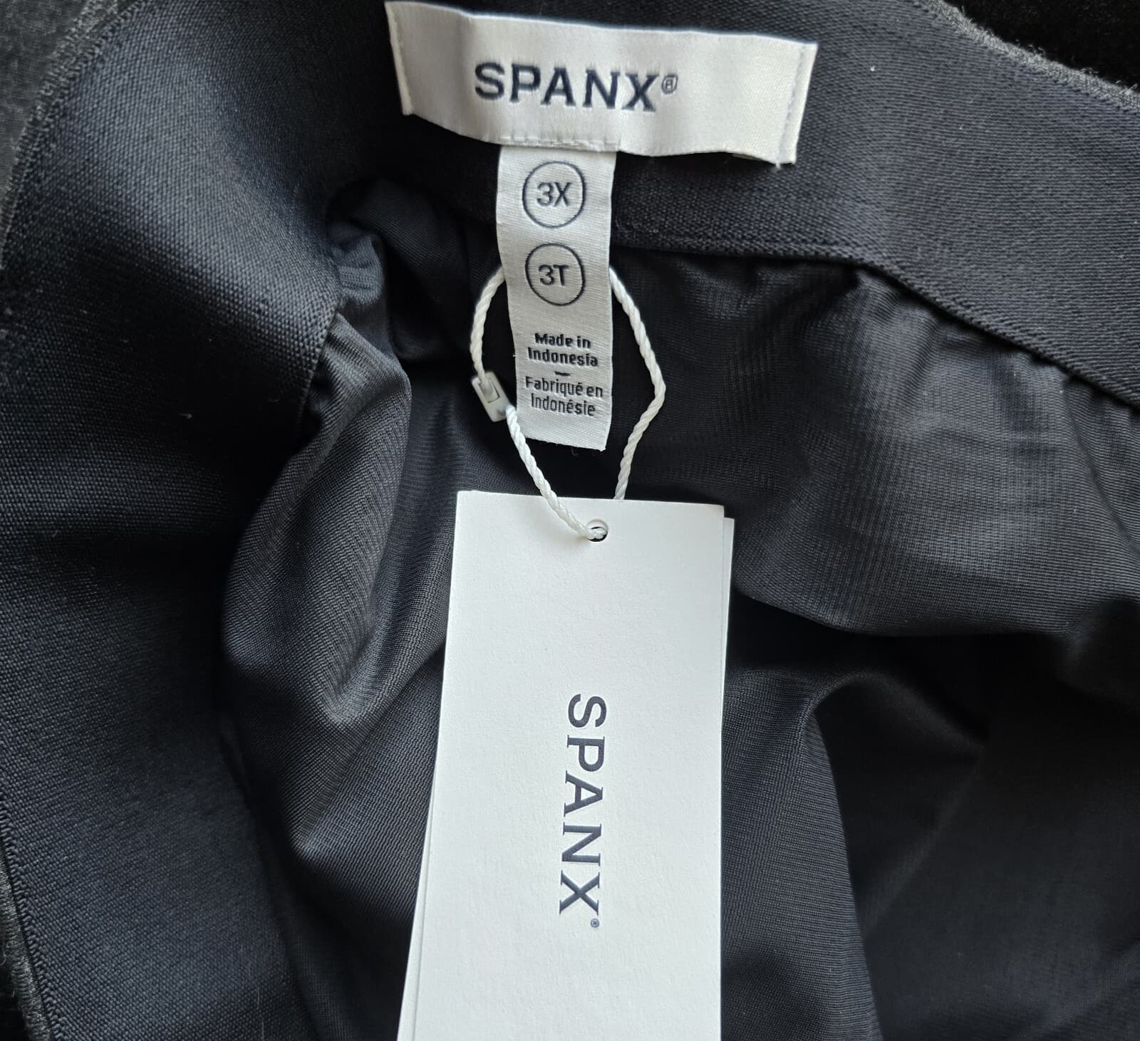 NEW SPANX Smooth Ponte Wrap Mini Skirt Skort Elastic Waist Stretch Black 3X/3T - Thumbnail 8