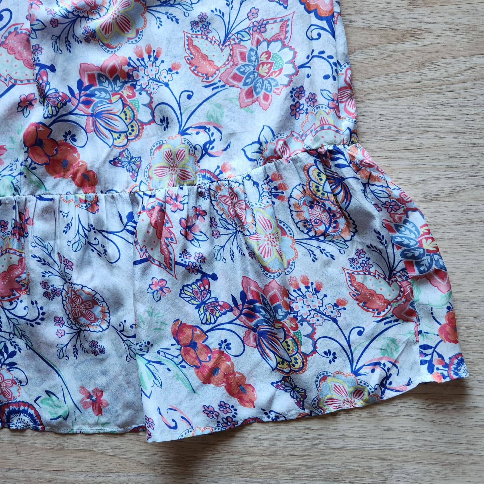Sundance 100% Silk Floral Light as Air Dress Sleeveless Pocket Multicolor Sz.S - Thumbnail 8