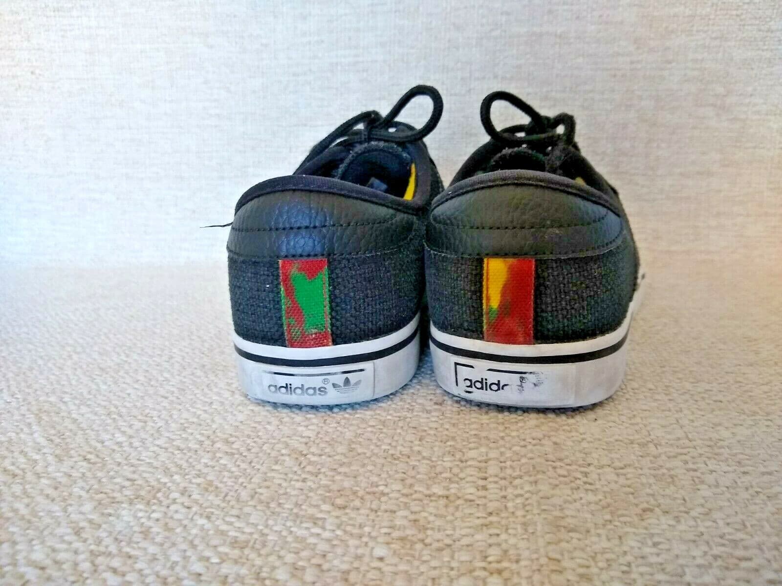 Adidas Seeley Rasta Hemp Skateboarding Shoes Men Lace Black US6 EUR38.5 - Thumbnail 5