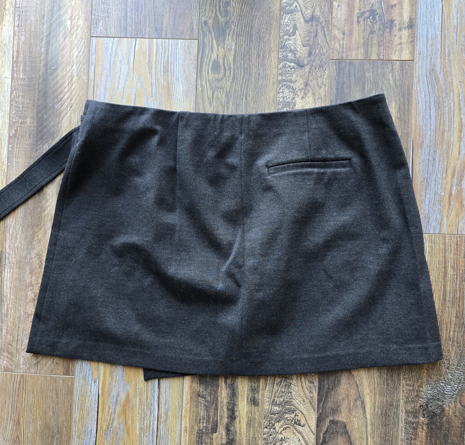NEW SPANX Smooth Ponte Wrap Mini Skirt Skort Elastic Waist Stretch Black 3X/3T - Thumbnail 6