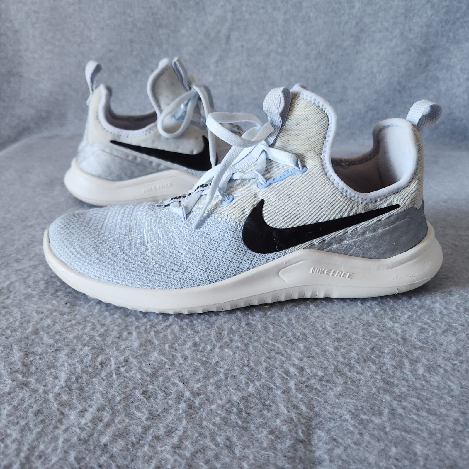 Nike Free TR 8 Training Athletic Shoes Lace Mesh Half Blue Aluminum Women's US10 - Thumbnail 4