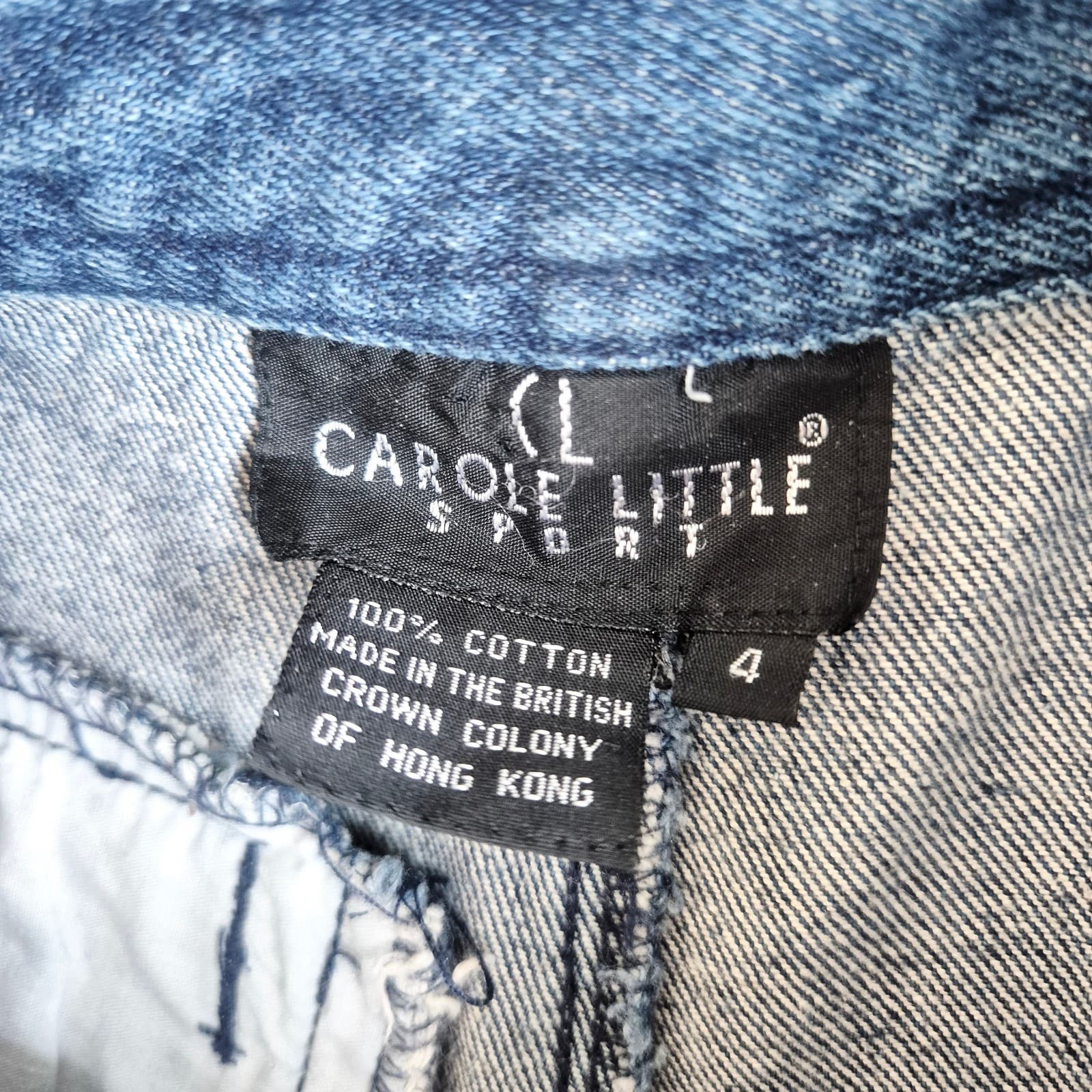 Vintage Y2K Carole Little Sport High Waist Pleated Side-Buckle Tapered Jean Sz.4 - Thumbnail 7