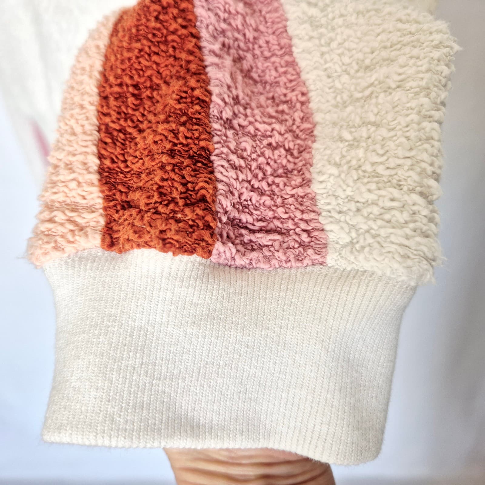 Faherty Vista Striped Pullover Sweatshirt Crewneck Texture Knit White Women's M - Thumbnail 8