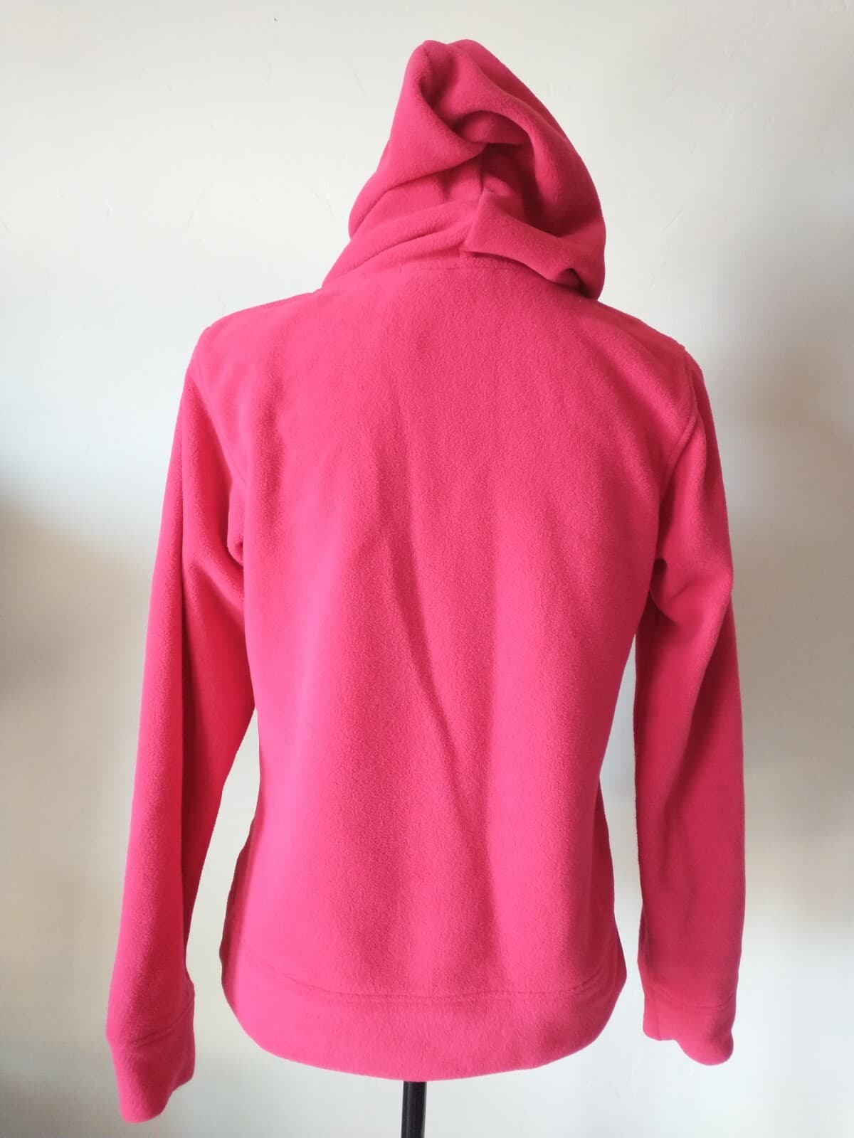 Disney Mickey Fleece Hoodie Sweatshirt Pullover Long Sleeve Pocket Red Girl XL - Thumbnail 4