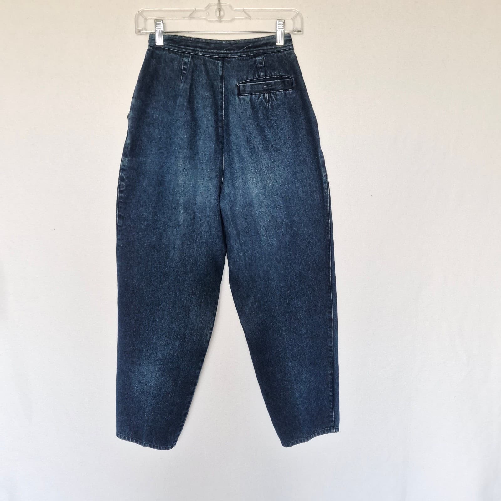 Vintage Y2K Carole Little Sport High Waist Pleated Side-Buckle Tapered Jean Sz.4 - Thumbnail 4