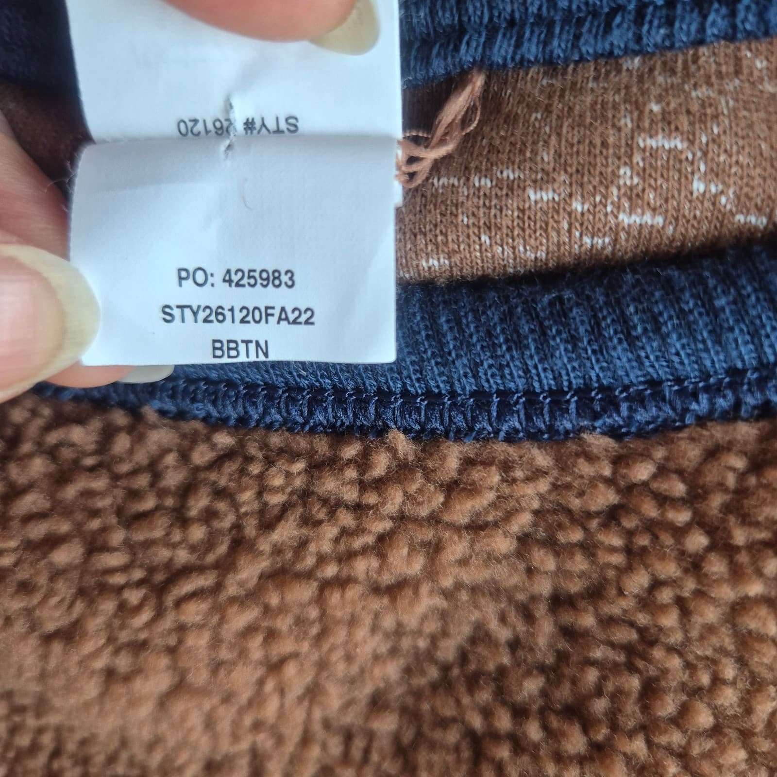 Patagonia Reversible Shearling Crew-Neck Sweater Long Sleeve Brown Women's L - Thumbnail 14