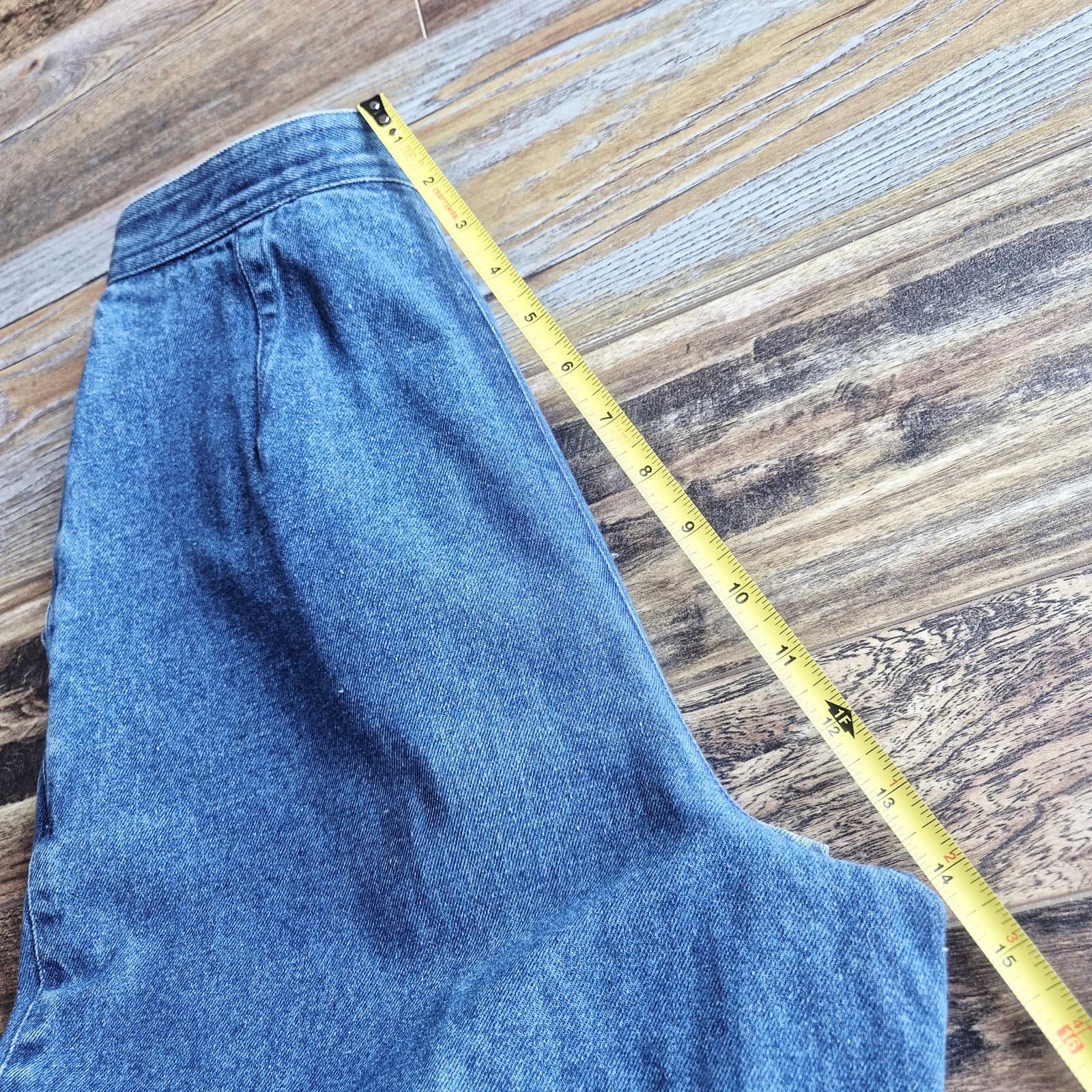 Vintage Y2K Carole Little Sport High Waist Pleated Side-Buckle Tapered Jean Sz.4 - Thumbnail 11