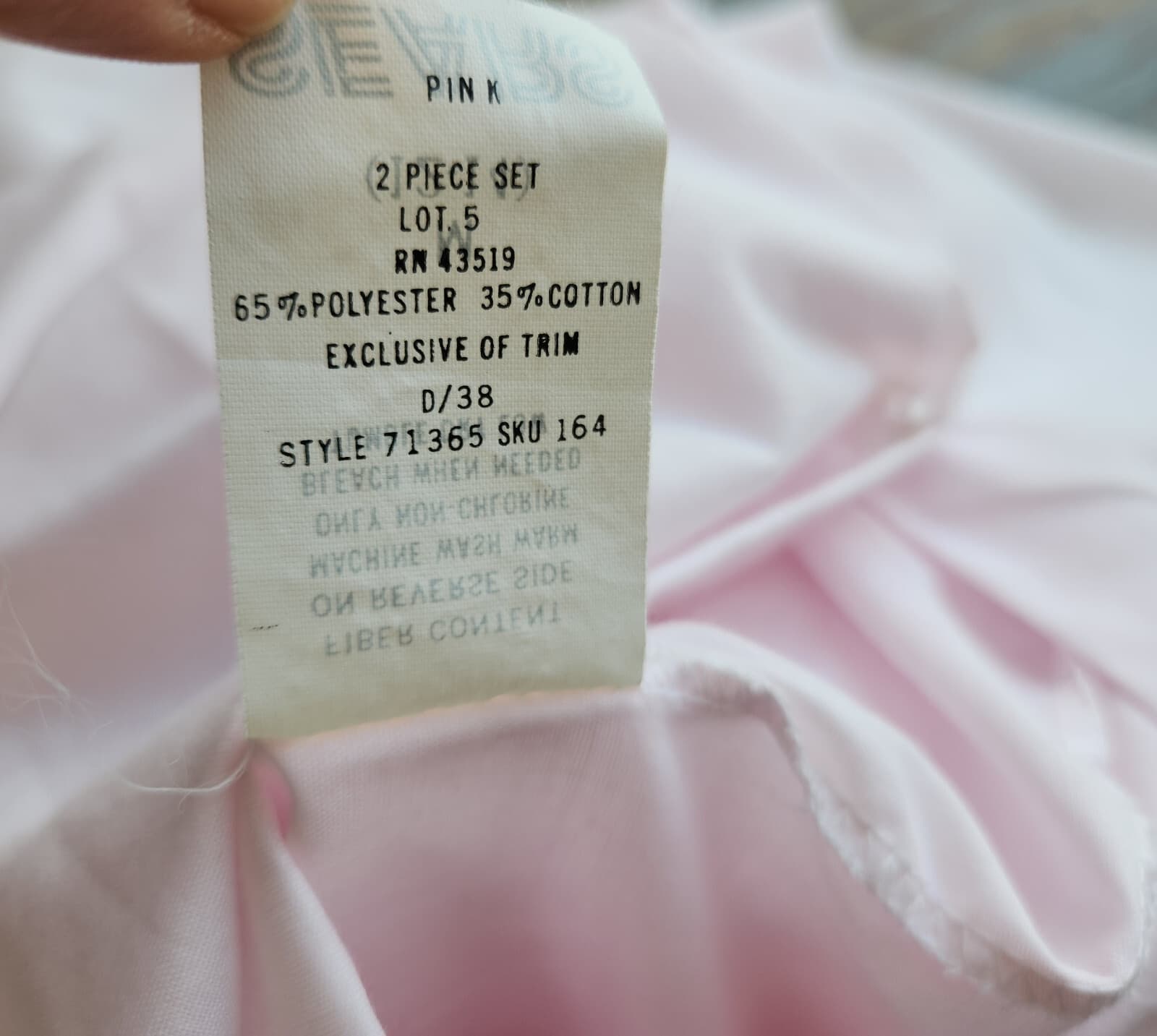 Vintage NWoT Apostrophe Sears Embroidered Lace-Trim Nightgown Button Pink Sz.M - Thumbnail 13