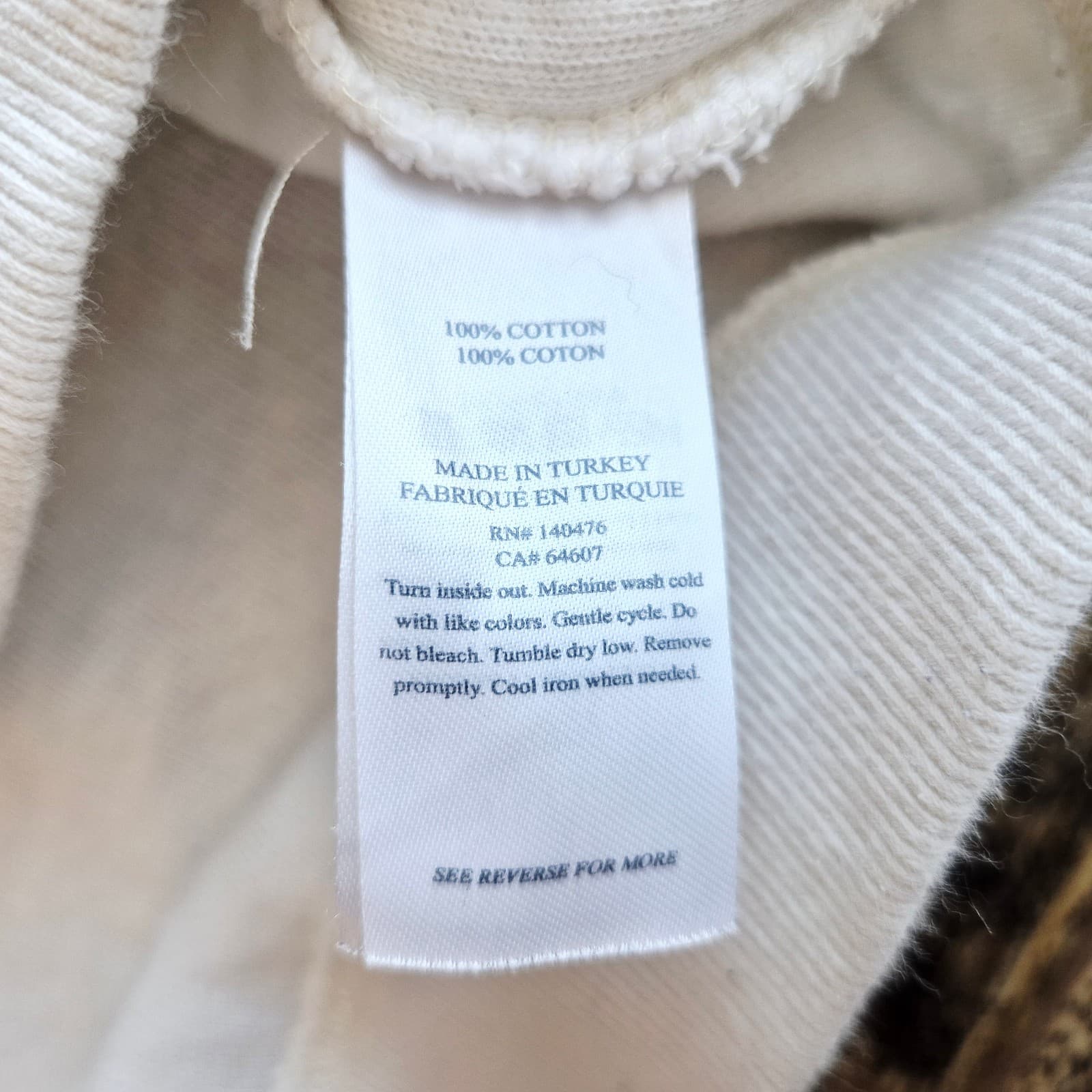 Faherty Vista Striped Pullover Sweatshirt Crewneck Texture Knit White Women's M - Thumbnail 14