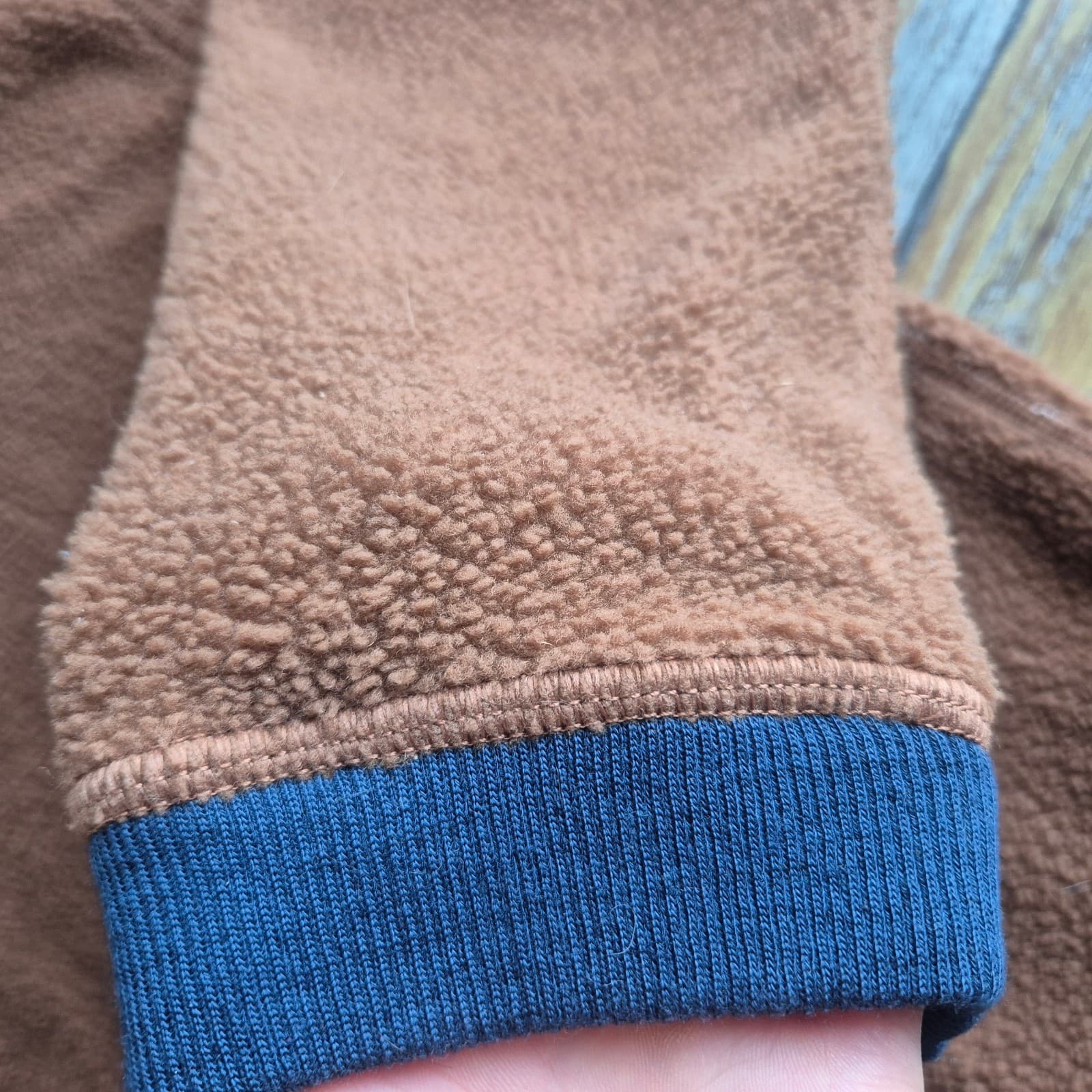 Patagonia Reversible Shearling Crew-Neck Sweater Long Sleeve Brown Women's L - Thumbnail 7