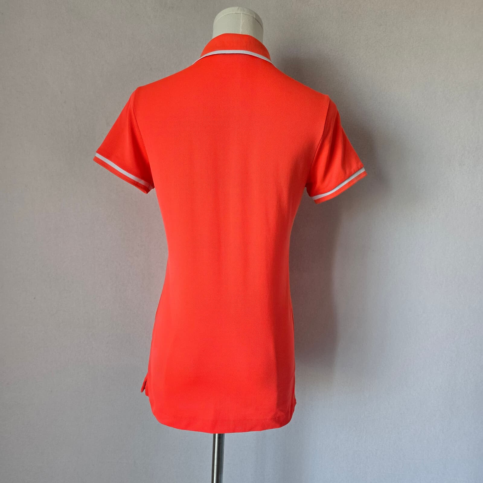 Polo Golf Ralph Lauren Tailored Big Pony Polo Shirt Short Sleeve Orange Womens S - Thumbnail 6