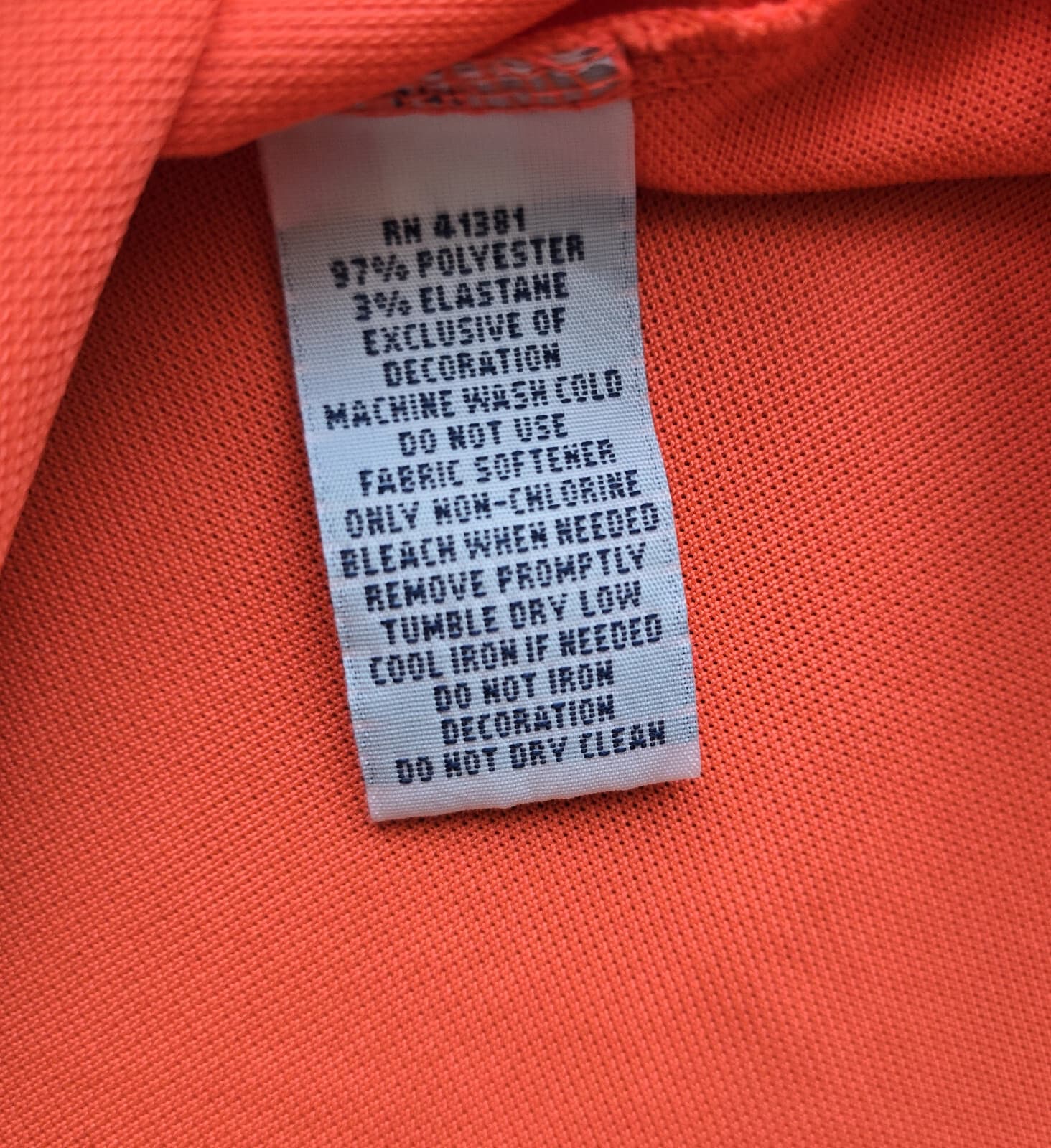 Polo Golf Ralph Lauren Tailored Big Pony Polo Shirt Short Sleeve Orange Womens S - Thumbnail 9