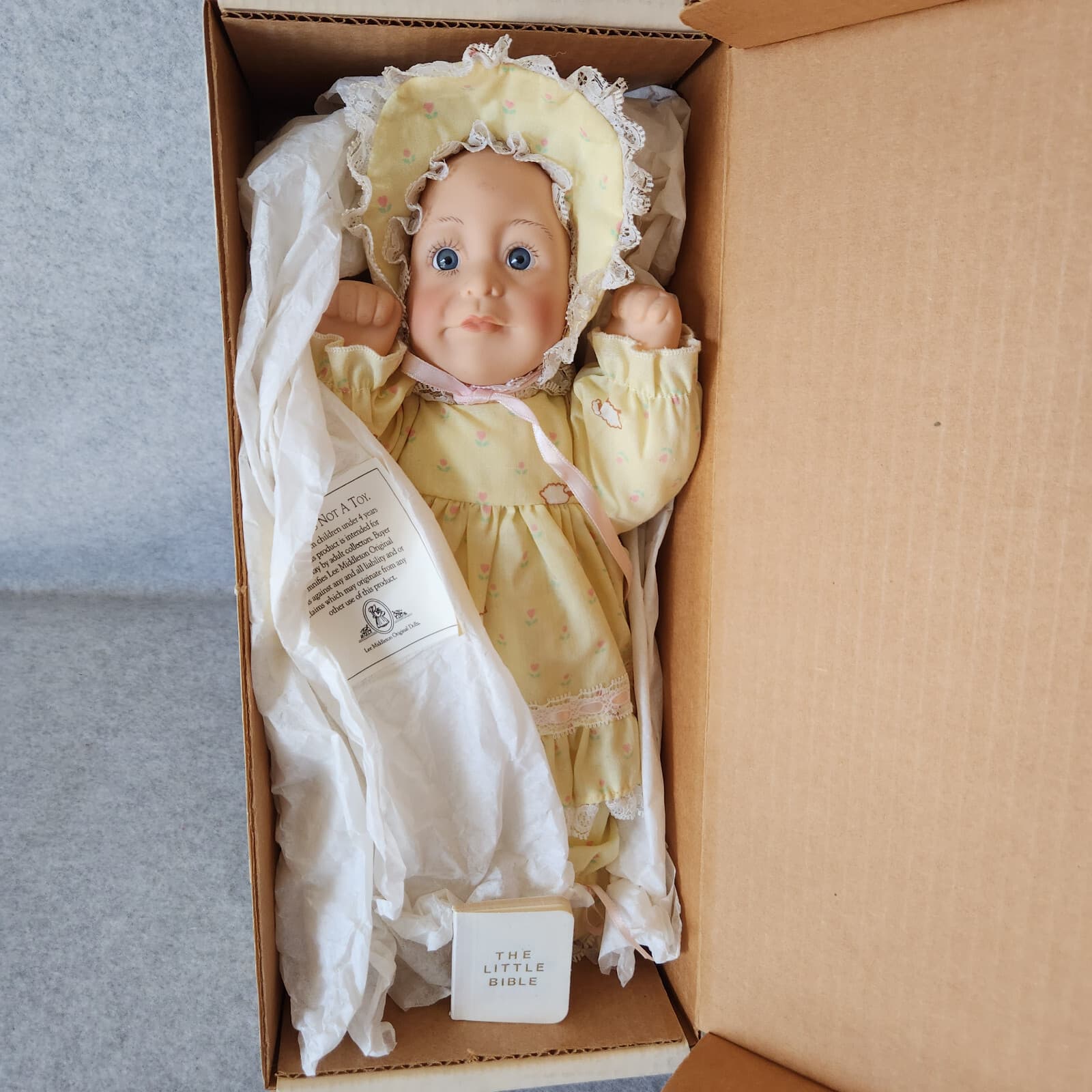 Vintage'90s Lee Middleton Collectible Vinly Dolls Day Dreamer Sunshine with Box - Thumbnail 6