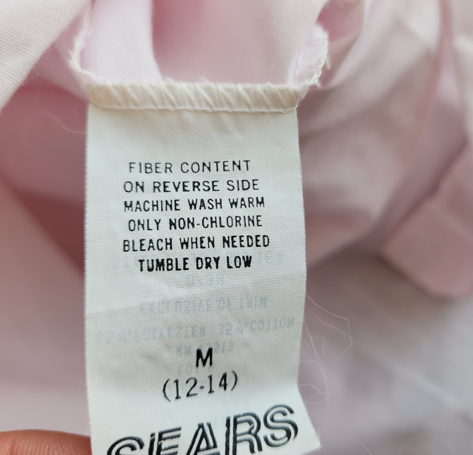 Vintage NWoT Apostrophe Sears Embroidered Lace-Trim Nightgown Button Pink Sz.M - Thumbnail 12