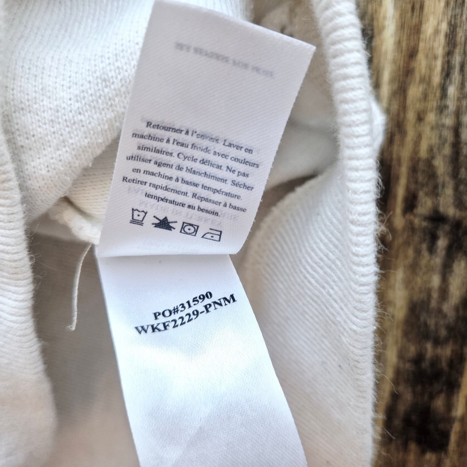 Faherty Vista Striped Pullover Sweatshirt Crewneck Texture Knit White Women's M - Thumbnail 15