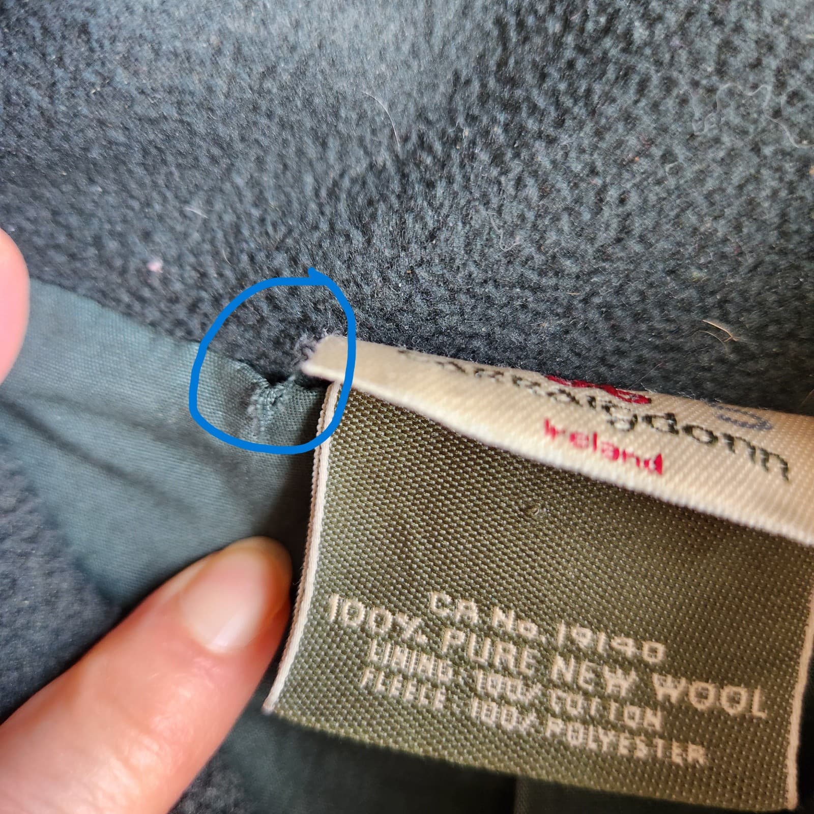 Carraig Donn Ireland Wool Cable Knit Zip-Up Mock Vest Lined Pocket Green Men's L - Thumbnail 10