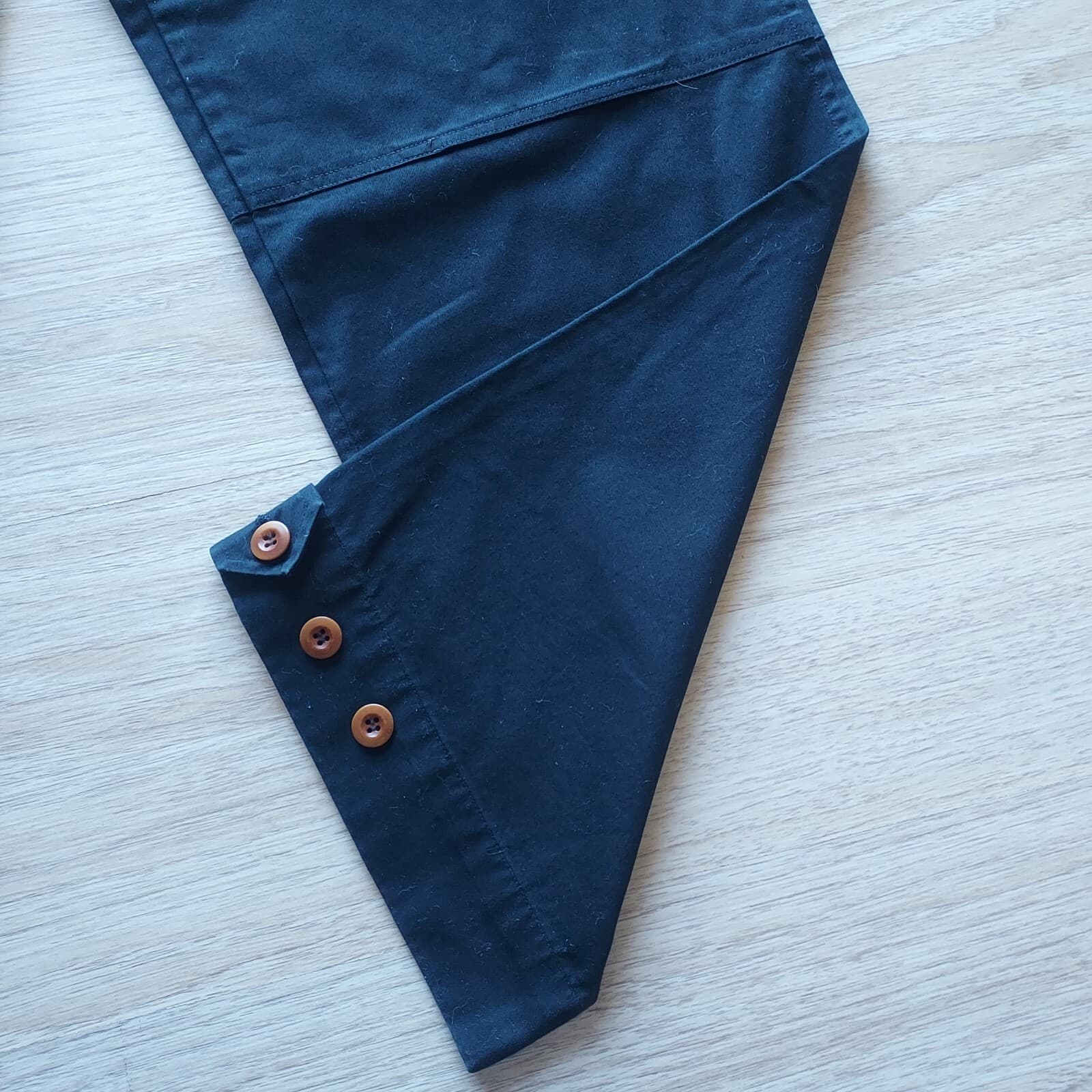 NWoT Paul Smith Paper Bag Belt Chino Pants Pocket Hi-Rise Black Unisex Waist 34" - Thumbnail 3