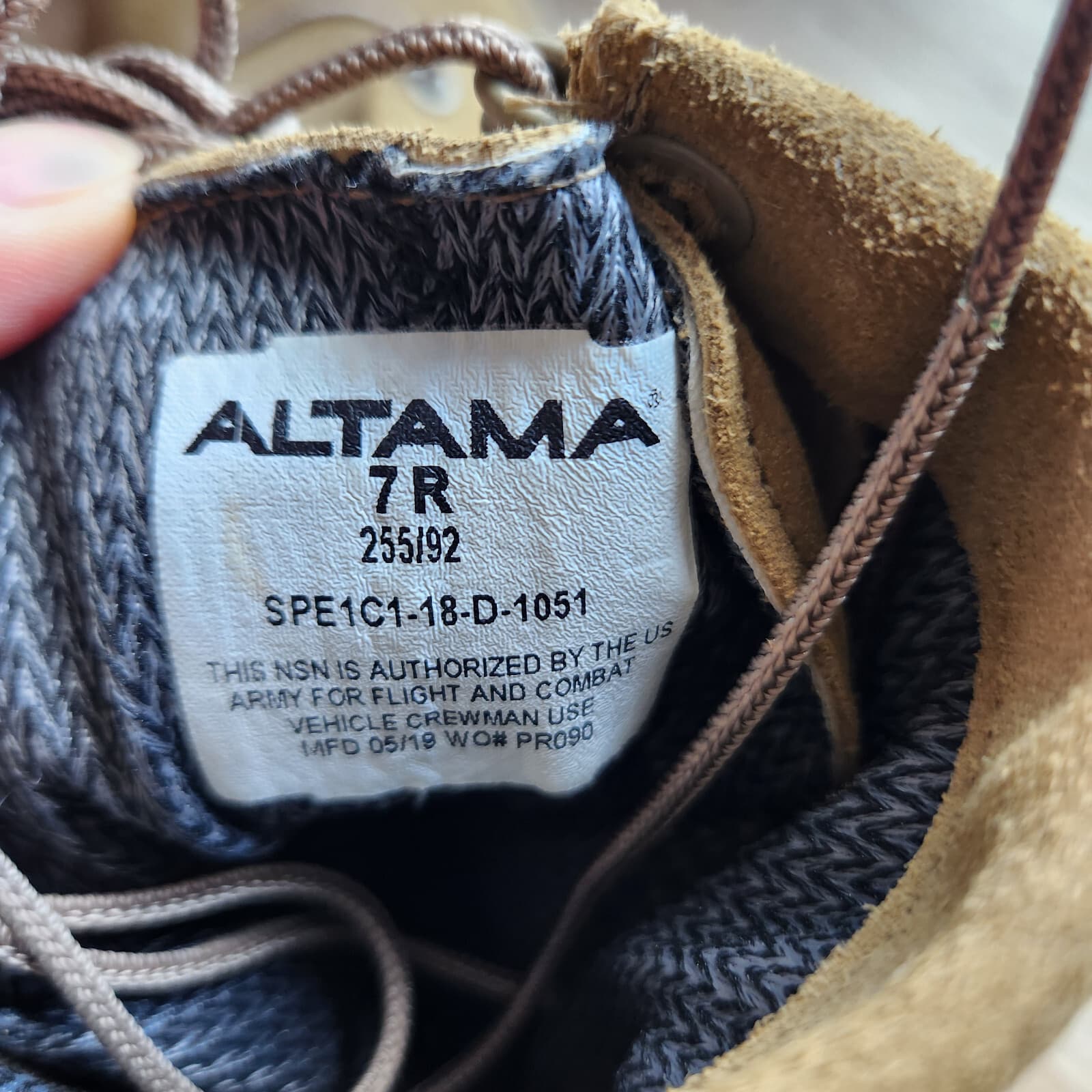 Altama Vibram Gore-tex Waterproof Temperate Weather Army Combat Boot Tan Men US7 - Thumbnail 12