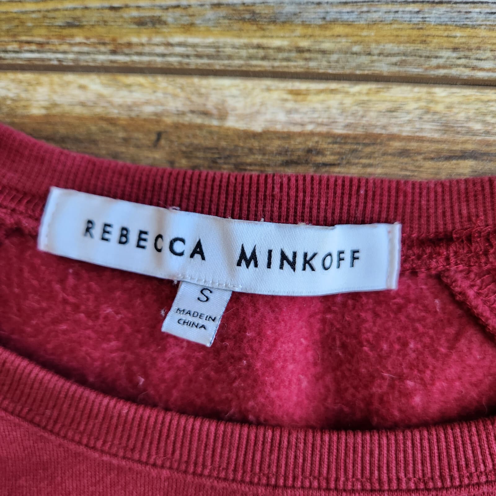 Rebecca Minkoff Jennigs Feminists Do It Better Sweatshirt Fleece Line Red Sz.S - Thumbnail 9