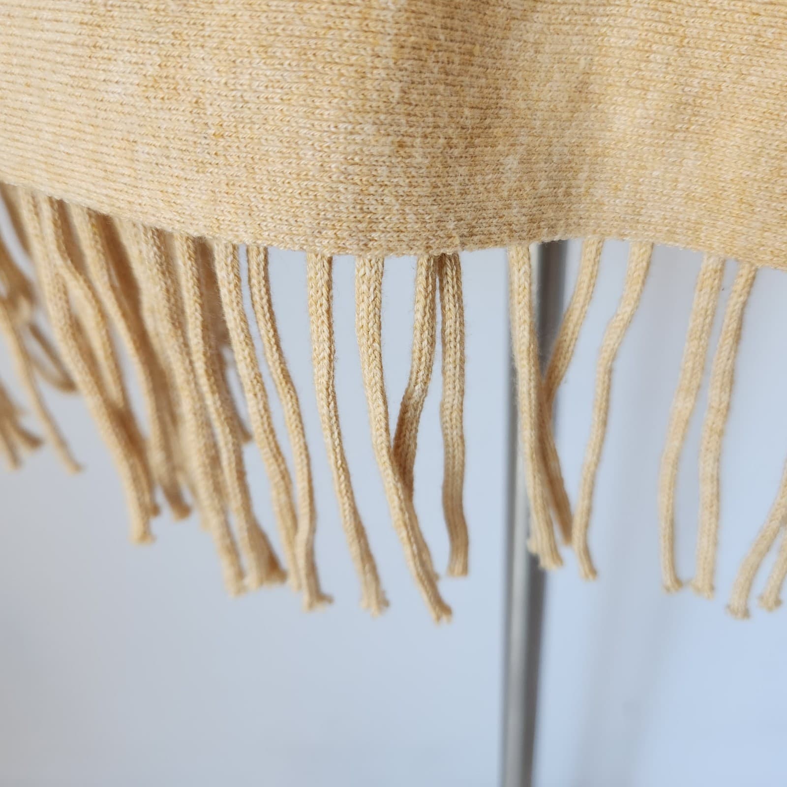 Lilly Pulitzer Glenda Coolmax Fringe-Hem Sweater Heather-Sand Cotton Blend Sz.M - Thumbnail 6