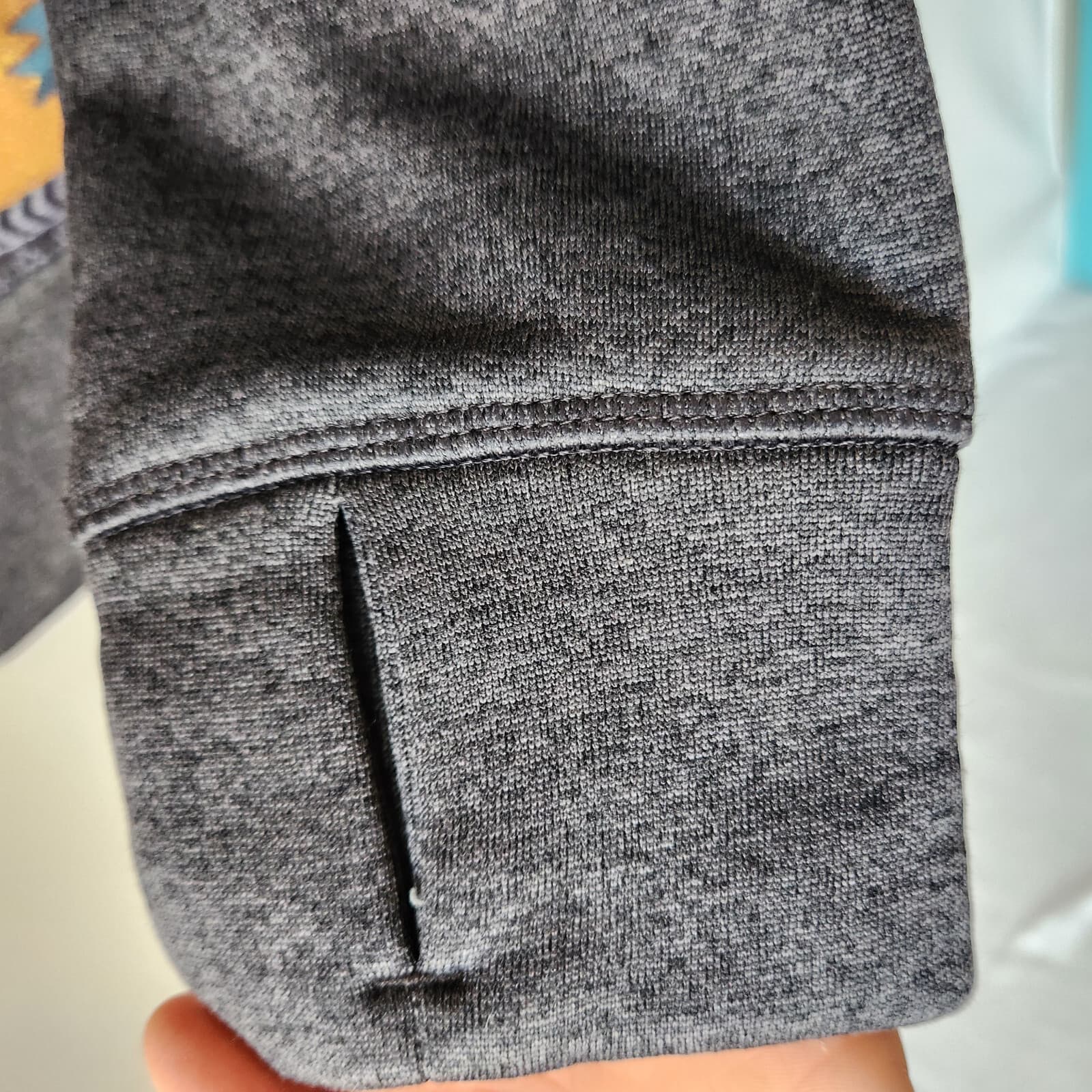 Burton Oak Aztec Southwest Hoodie Sweatshirt Full-Zip Fleece Lined Grey Womens S - Thumbnail 7