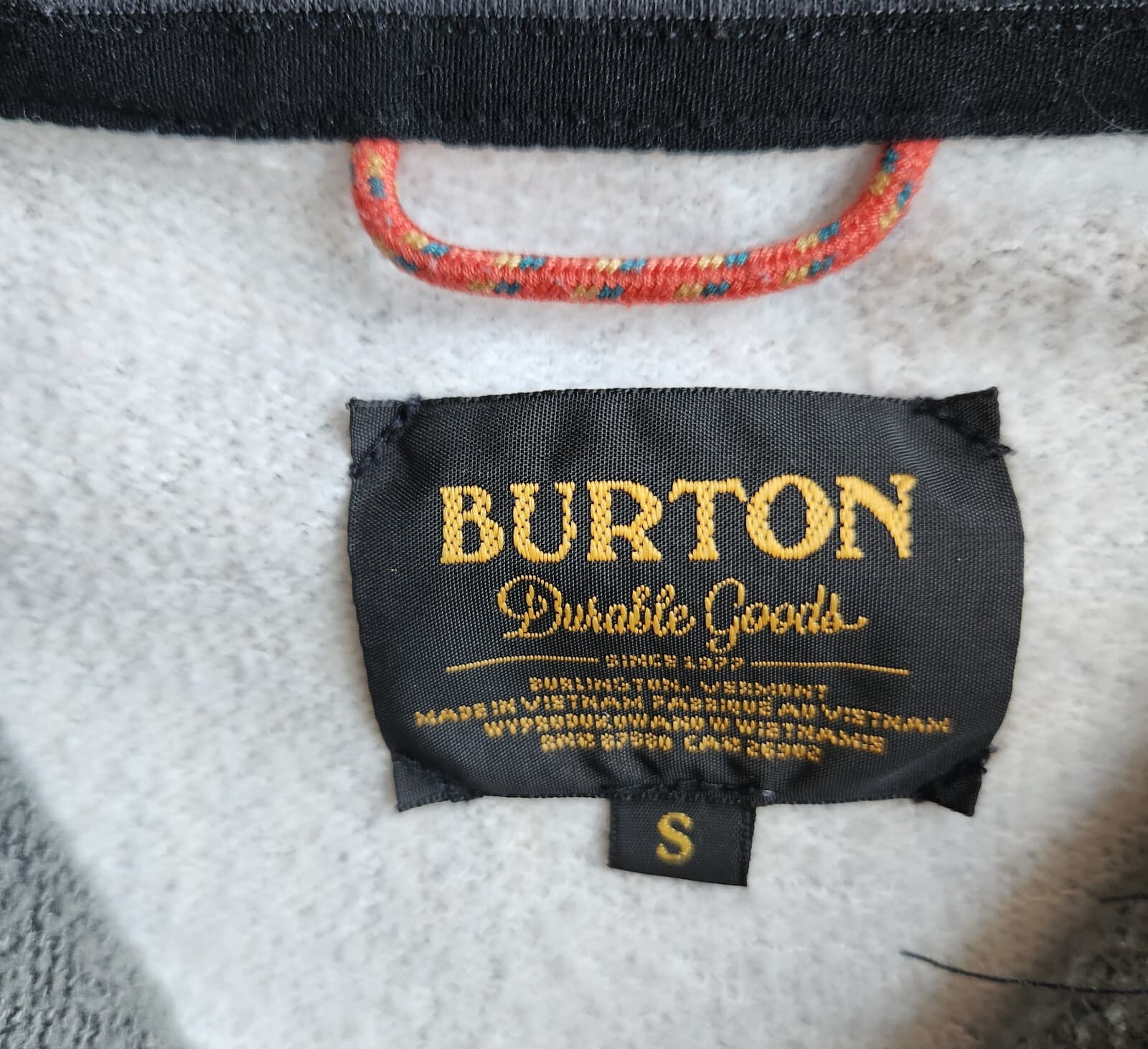 Burton Oak Aztec Southwest Hoodie Sweatshirt Full-Zip Fleece Lined Grey Womens S - Thumbnail 10