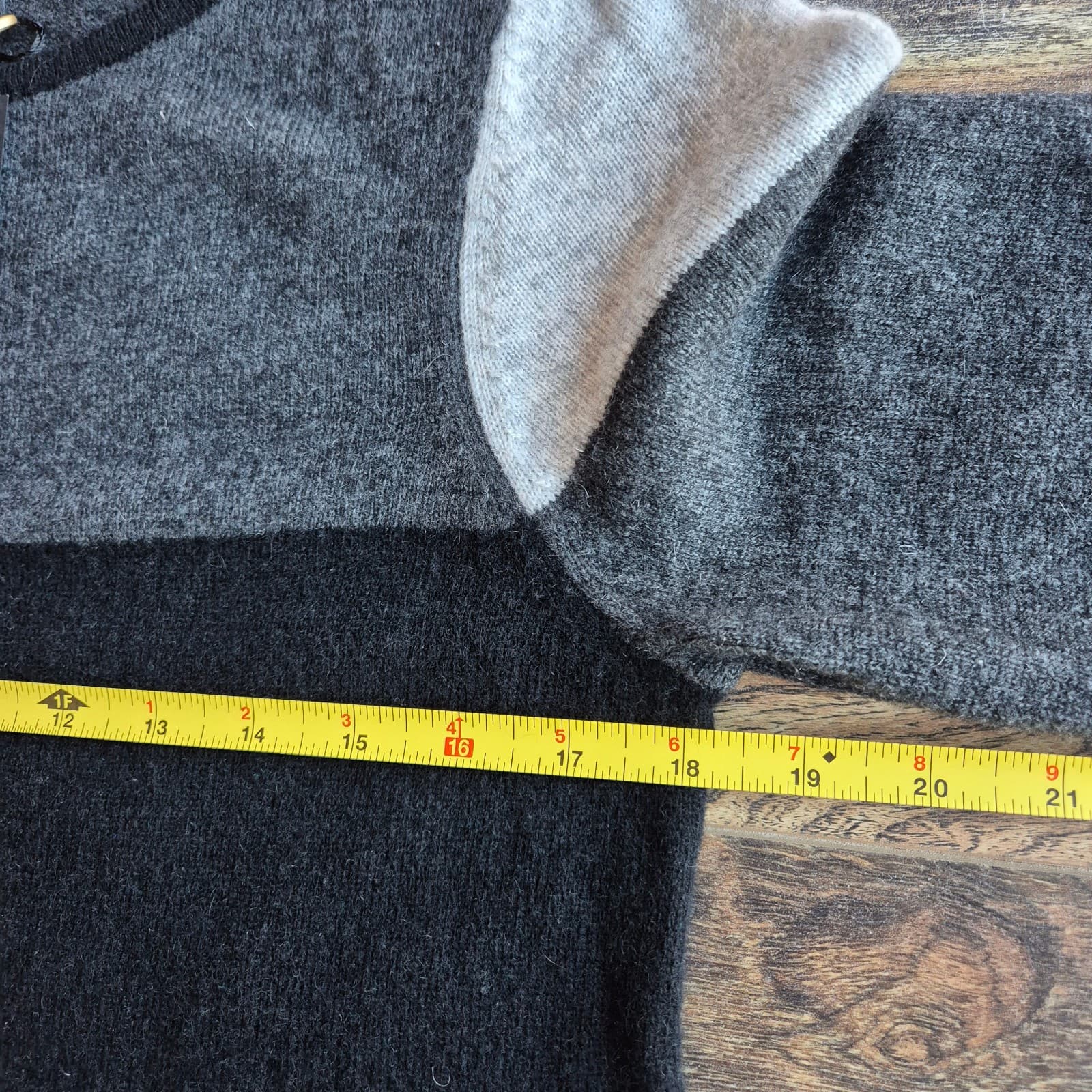 NWT Charter Club Luxury 100% Cashmere Colorblock Crew Neck Sweater Women's M - Thumbnail 11
