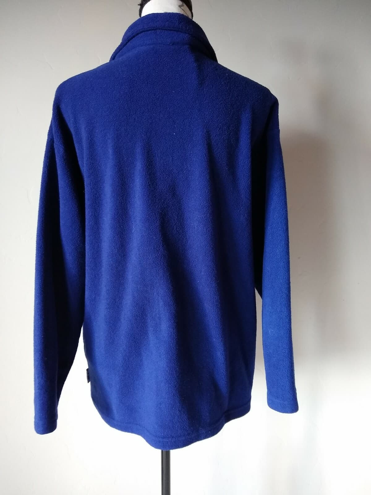 Pooh Disney Fleece Sweatshirt Sweater 1/4 Zip Embroidered Navy Blue Sz.L - Thumbnail 5