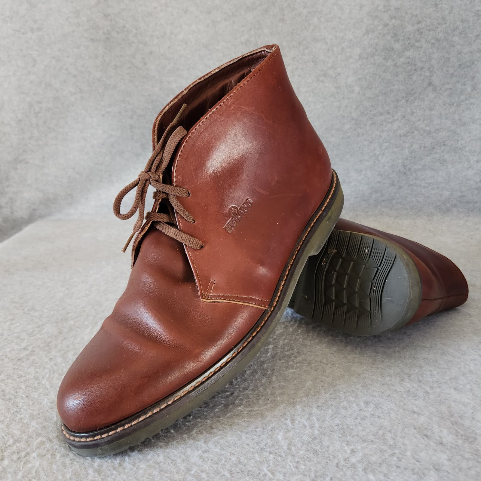 Sebago Drysides Waterproof Leather Chukka Boots Lace-Up Brown Men US11M - Thumbnail 3
