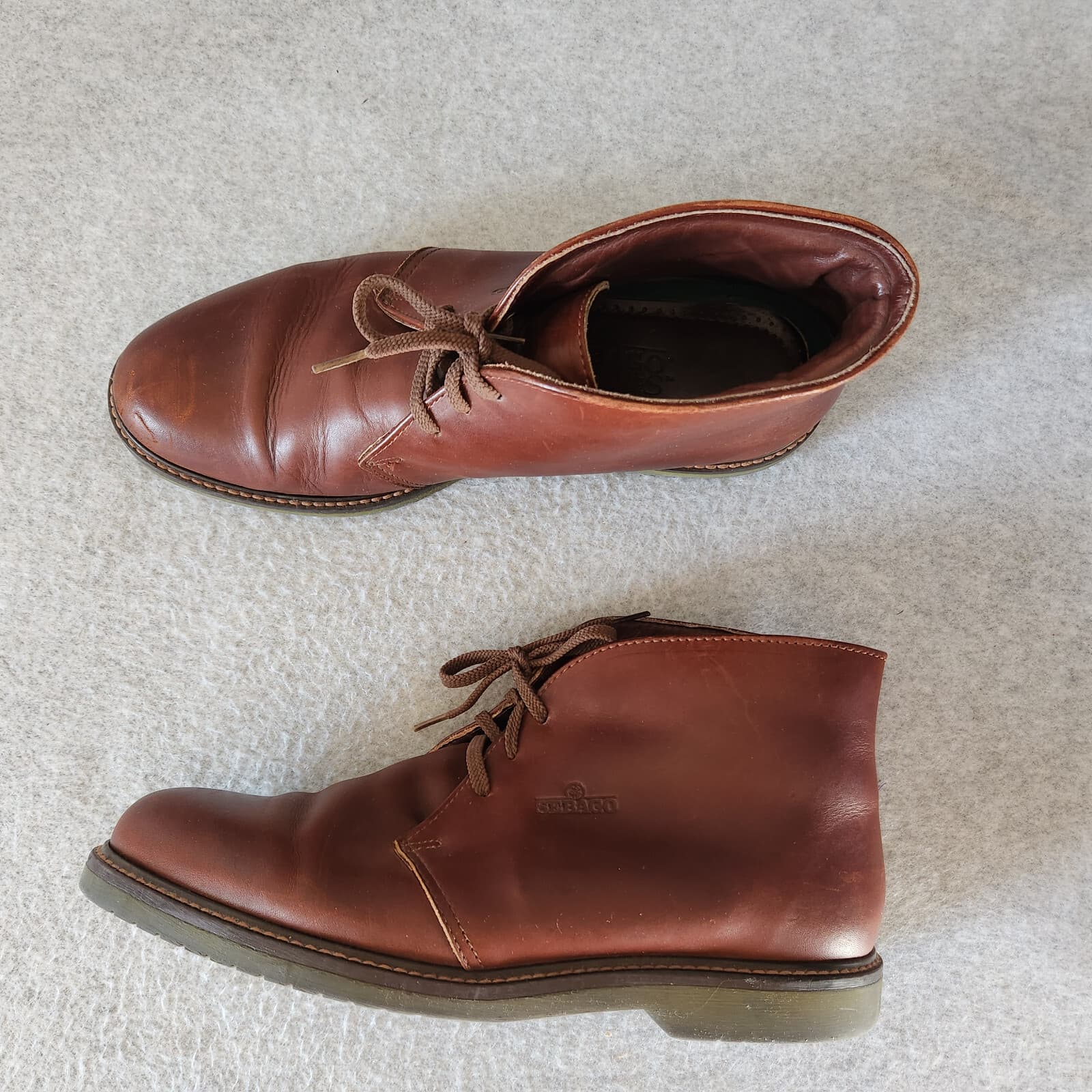 Sebago Drysides Waterproof Leather Chukka Boots Lace-Up Brown Men US11M - Thumbnail 2