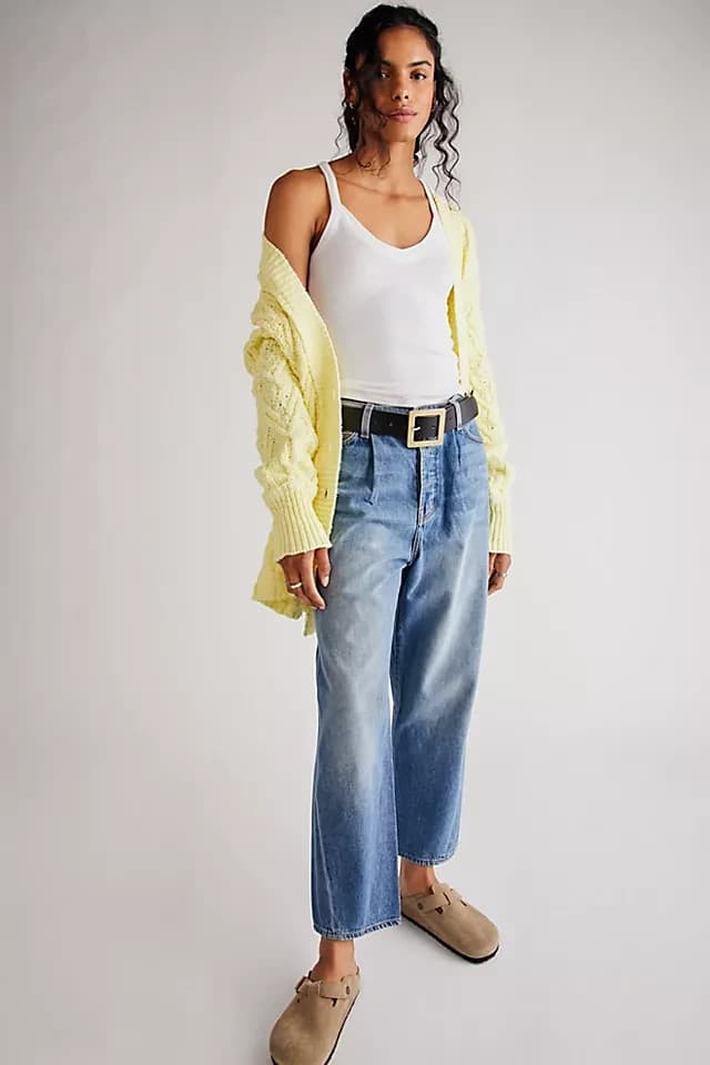 NWT Sandrine Rose The Fred Pleated Tapered Pants Buttonfly Beige Womens 25 R1016 - Thumbnail 13