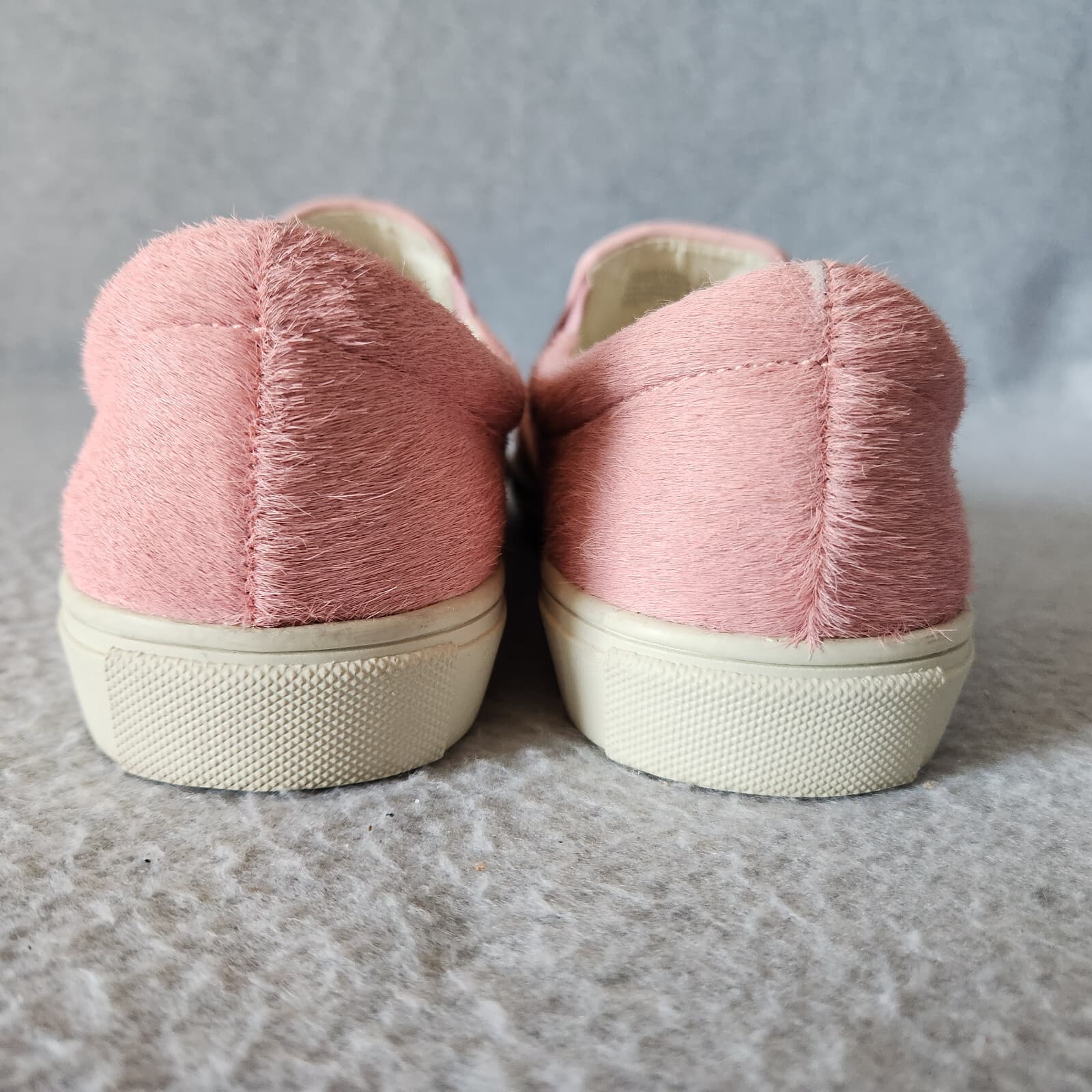 EUC Steve Madden Ecentric Pink Pony Hair Slip-On Fashion Sneaker Comfort US 7.5B - Thumbnail 7
