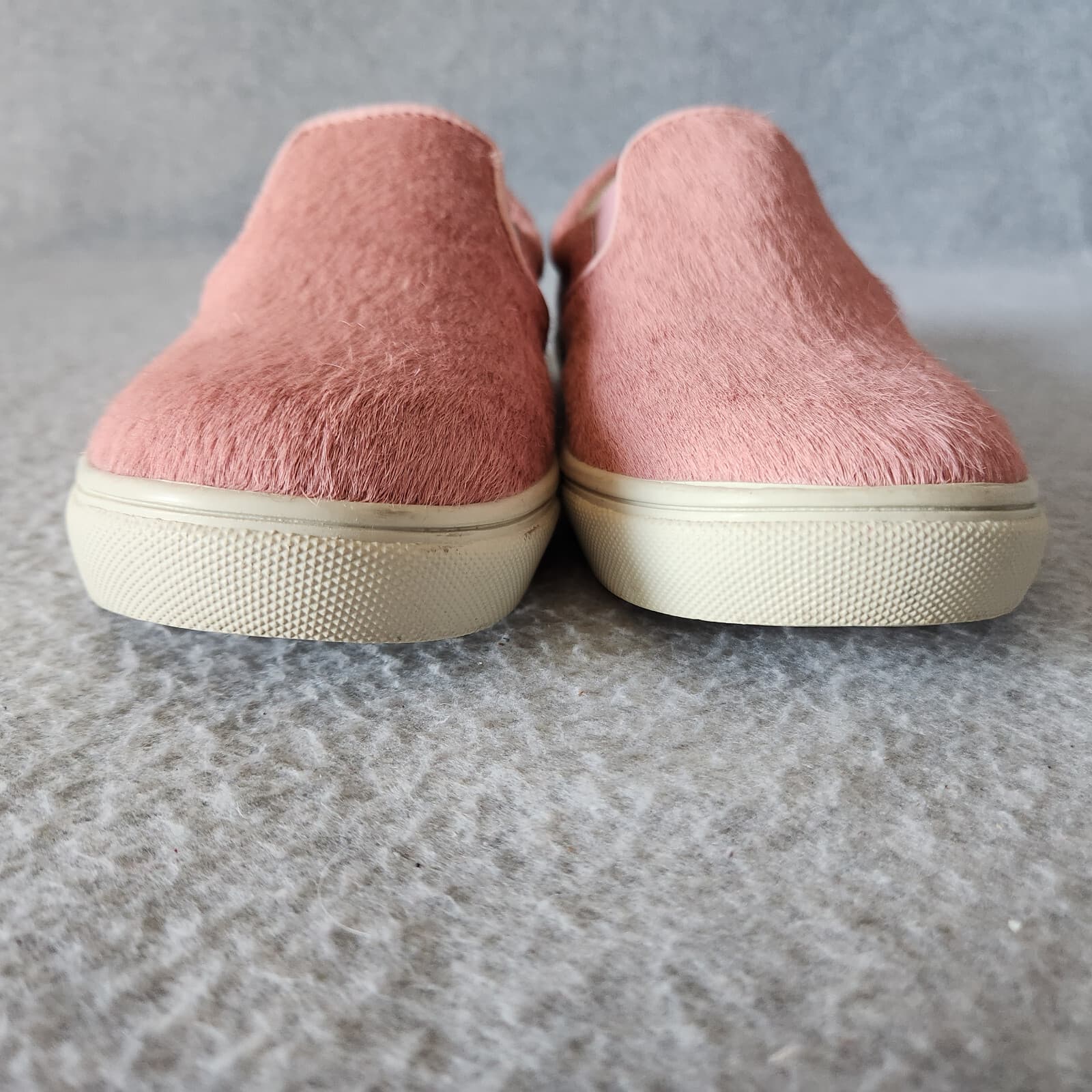 EUC Steve Madden Ecentric Pink Pony Hair Slip-On Fashion Sneaker Comfort US 7.5B - Thumbnail 8